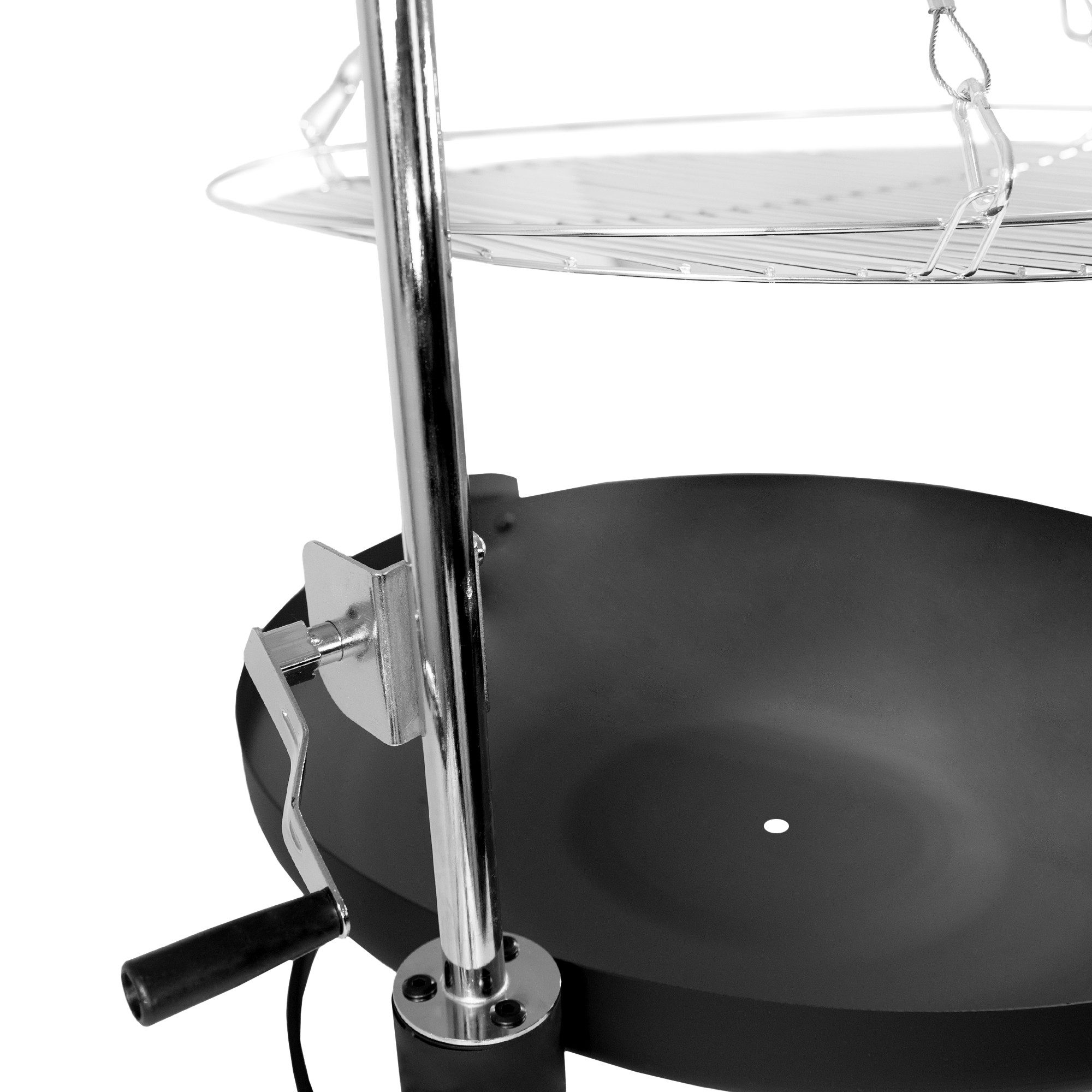 Lemodo Schwenkgrill Holzkohlegrill mit schwenkbarem und höhenverstellbarem Grillgitter