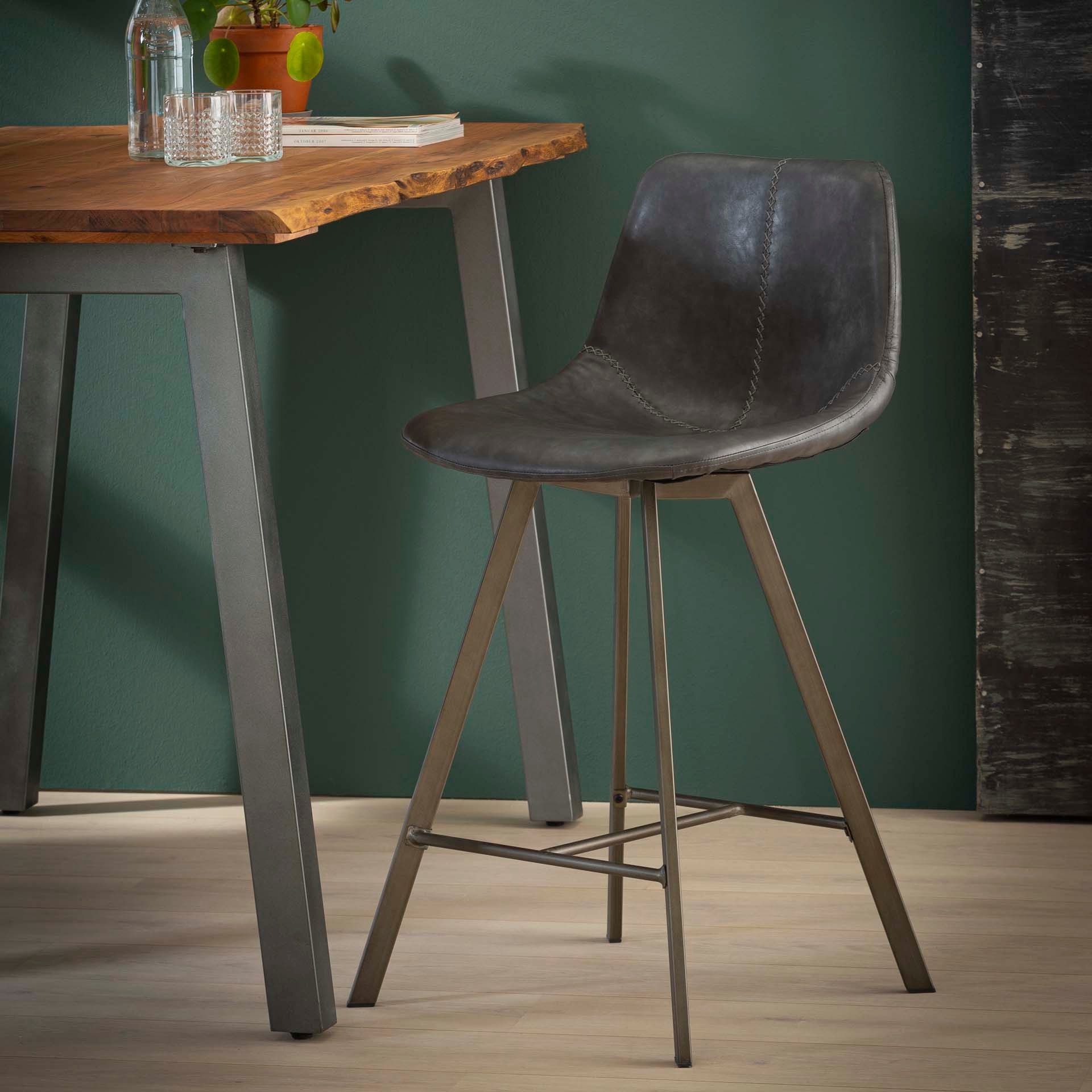 Vintagehaus Barhocker Barstuhl Barhocker Zig Zag günstig online kaufen