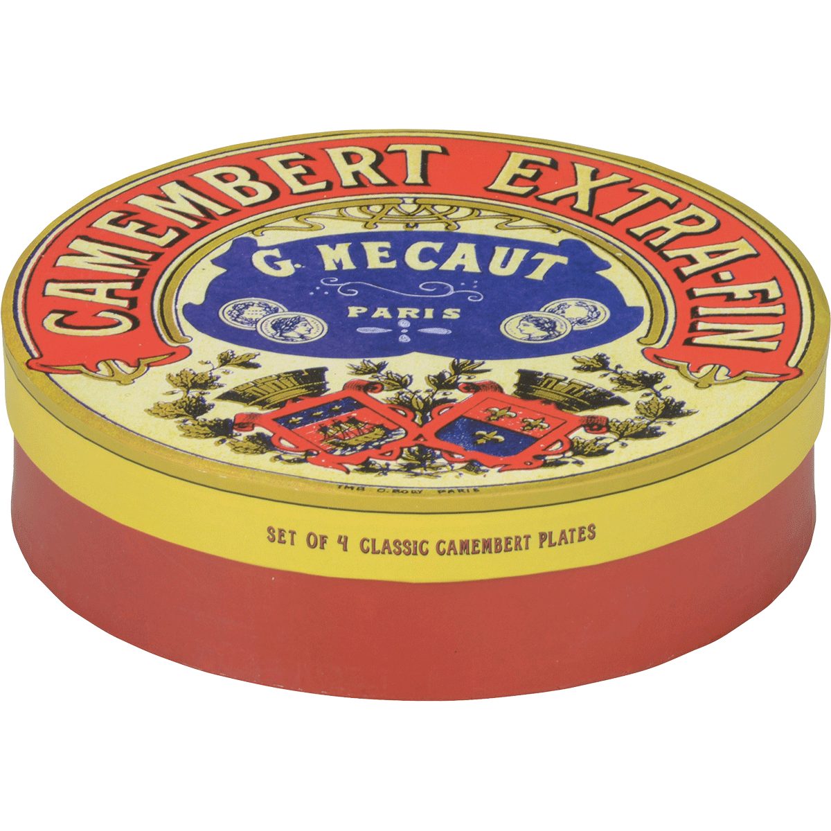 Teller-Set DRH Tellerset Camembert, 4 Stück