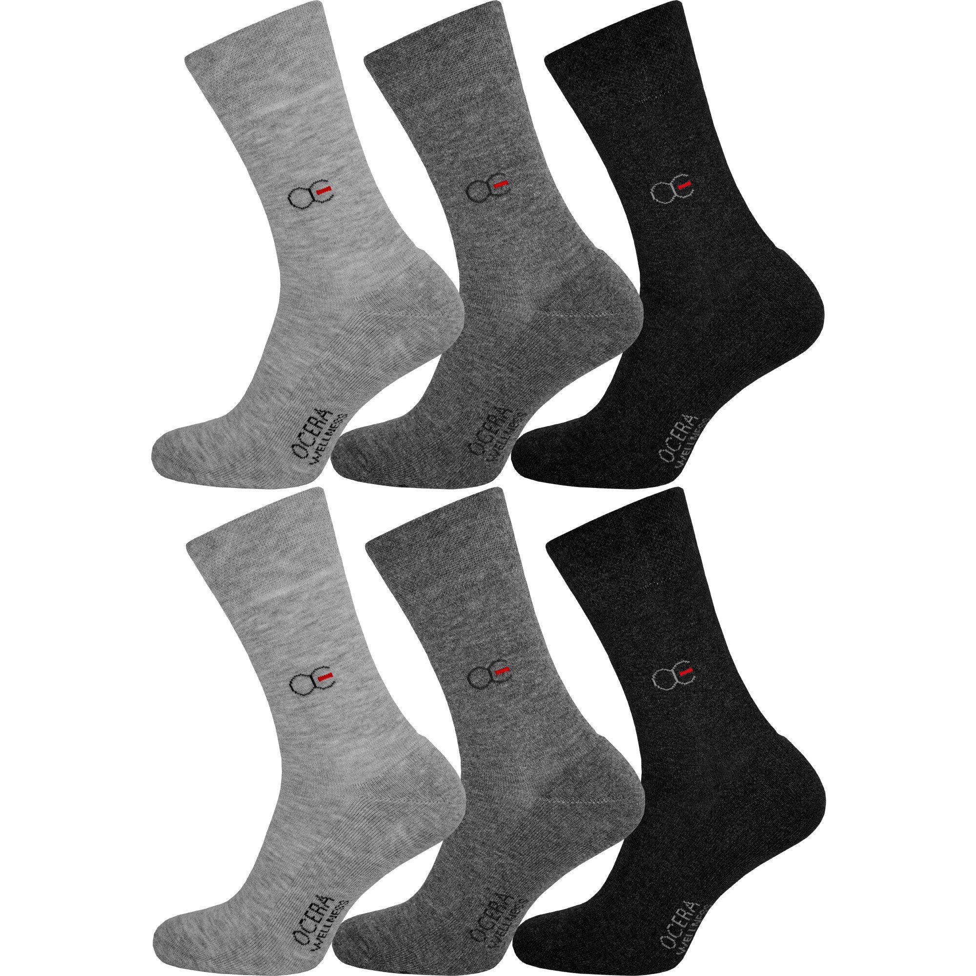 Gesundheitssocken Wellness Socken mit Frotteesohle, Baumwolle, unisex, 6 Paar