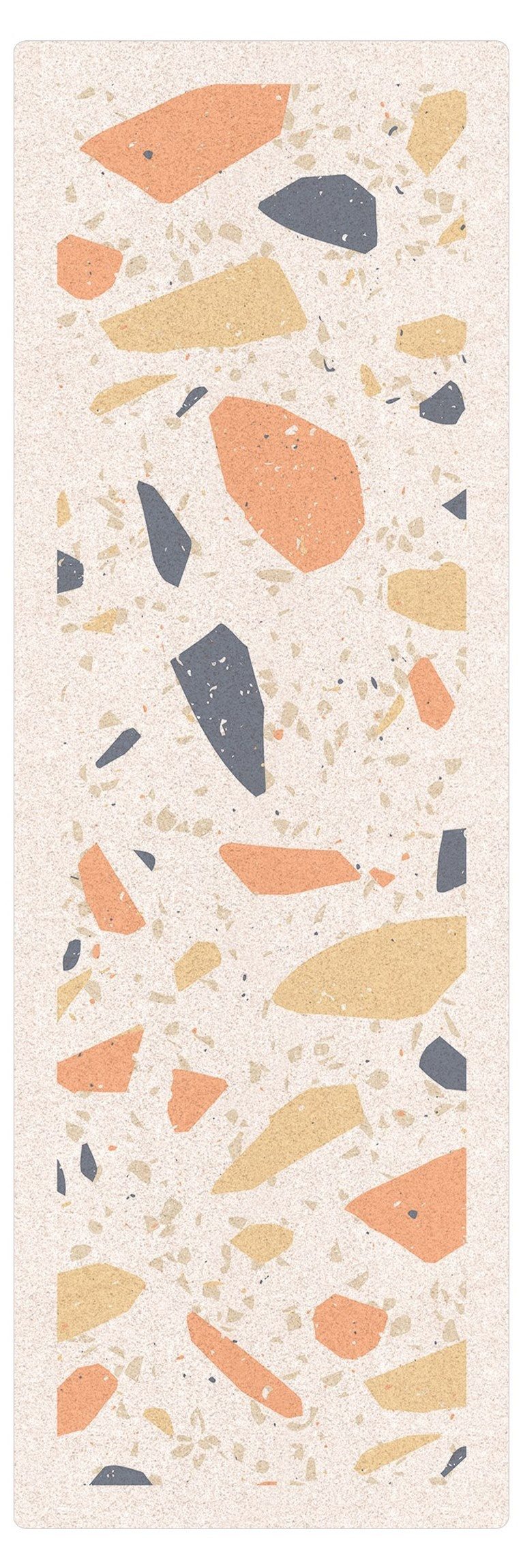 Bilderdepot24 Läufer Teppich Kork Flur Küche Muster Terrazzo lang modern funktional