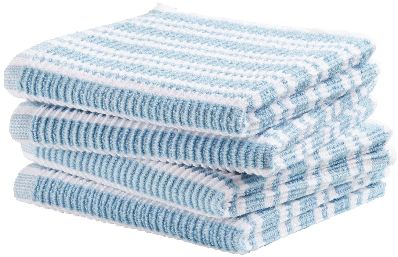 DDDDD Spültuch Stripe, 30x30 cm, aus 100% Baumwolle, (Set, 4-tlg), mit luxuriöser Rippenstruktur und optimale Feuchtigkeitsaufnahme