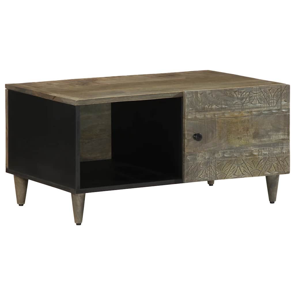 vidaXL Couchtisch Couchtisch Hellgrau 80x50x40 cm Massivholz (1-St)