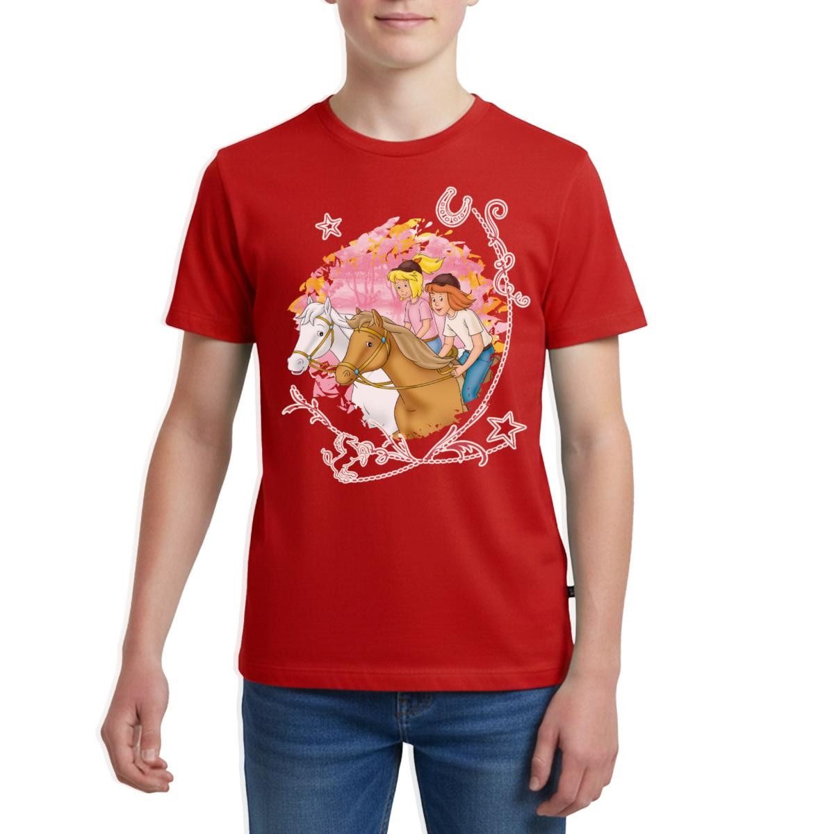 T-Shirt Bibi Und Tina Wettreiten Im Wald Teenager Premium T-Shirt