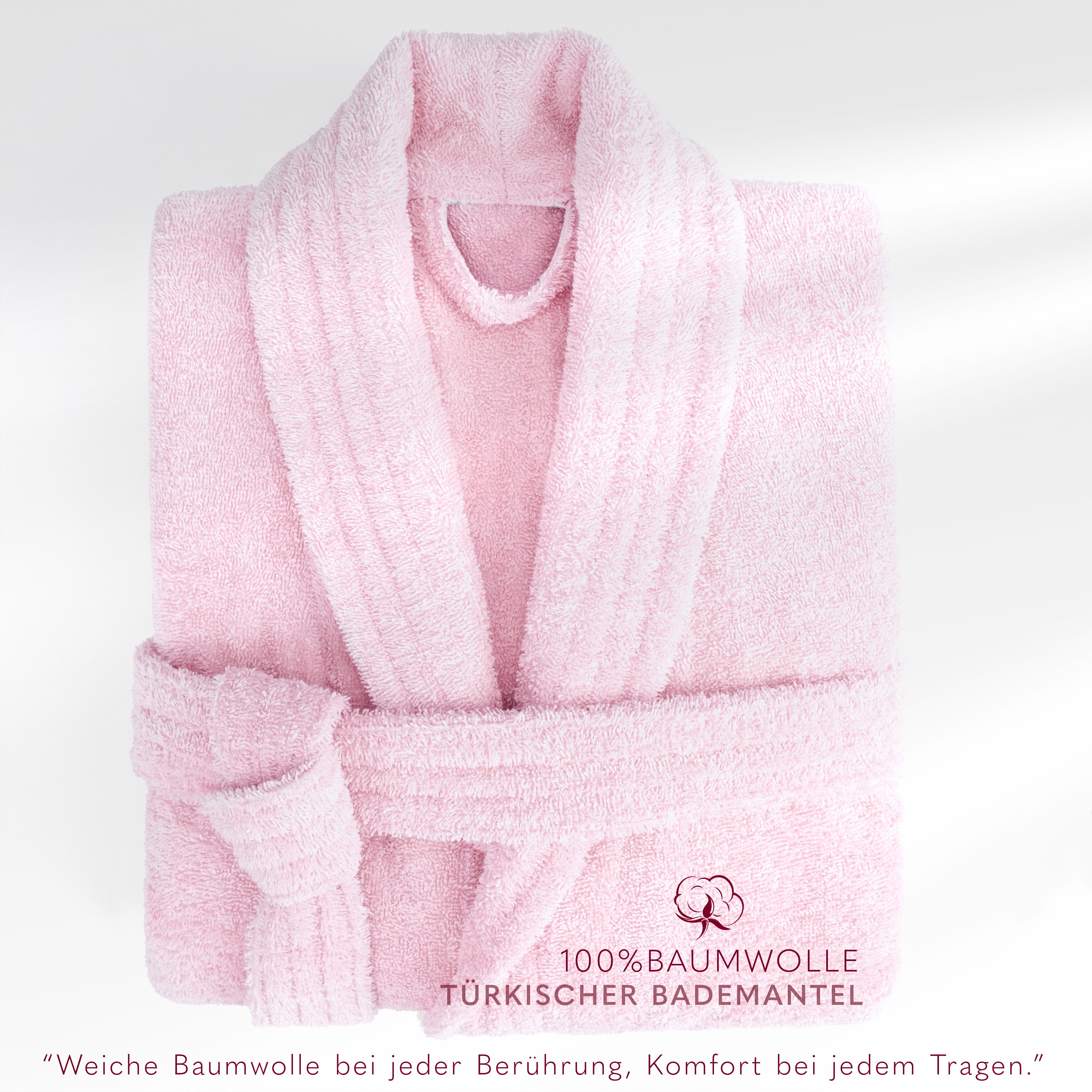 HAMMETEX Damenbademantel Ren, 100% Baumwolle, Langform, Baumwolle, Schalkra günstig online kaufen