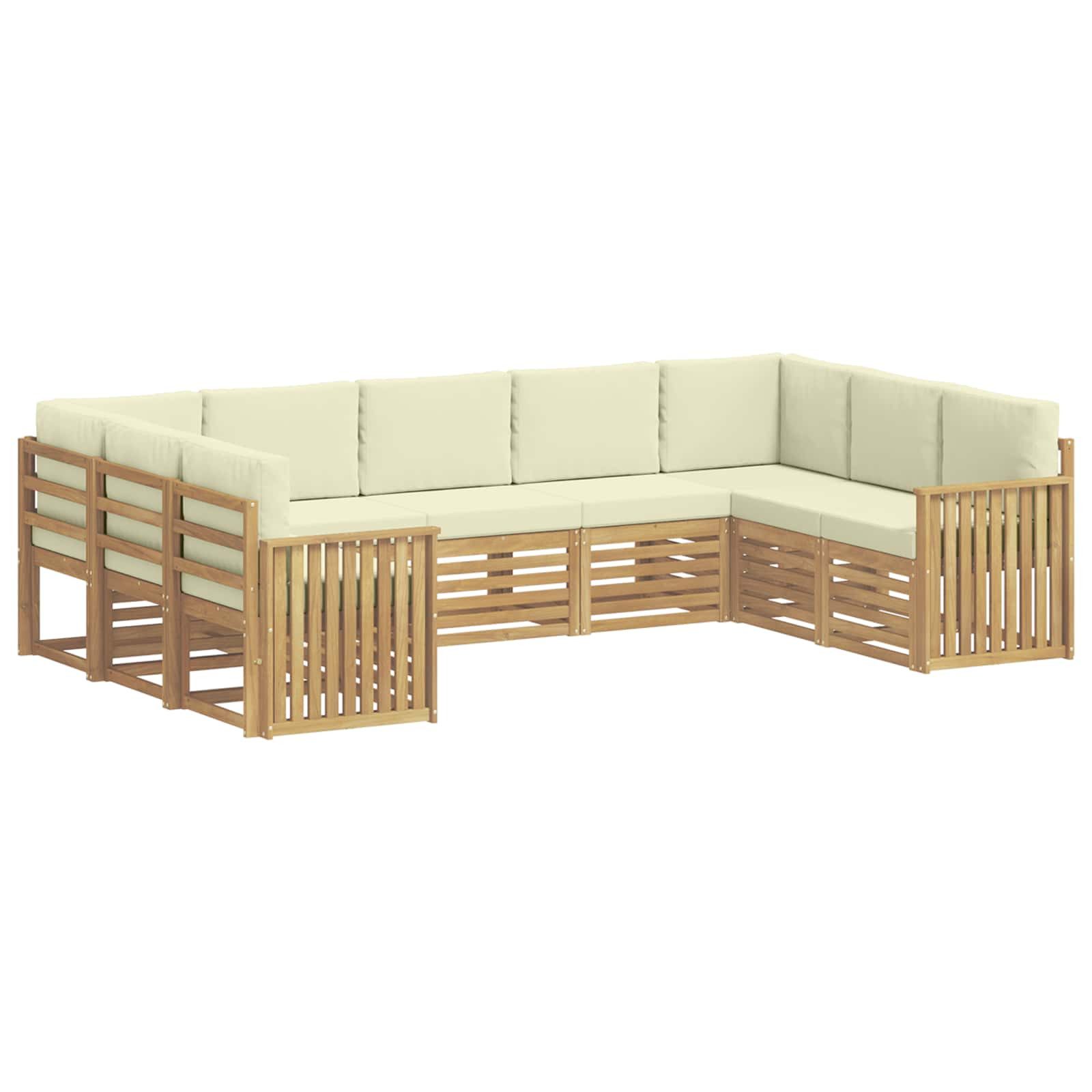 vidaXL Gartensofa Sofagarnituren Massivholz, 9 Teile