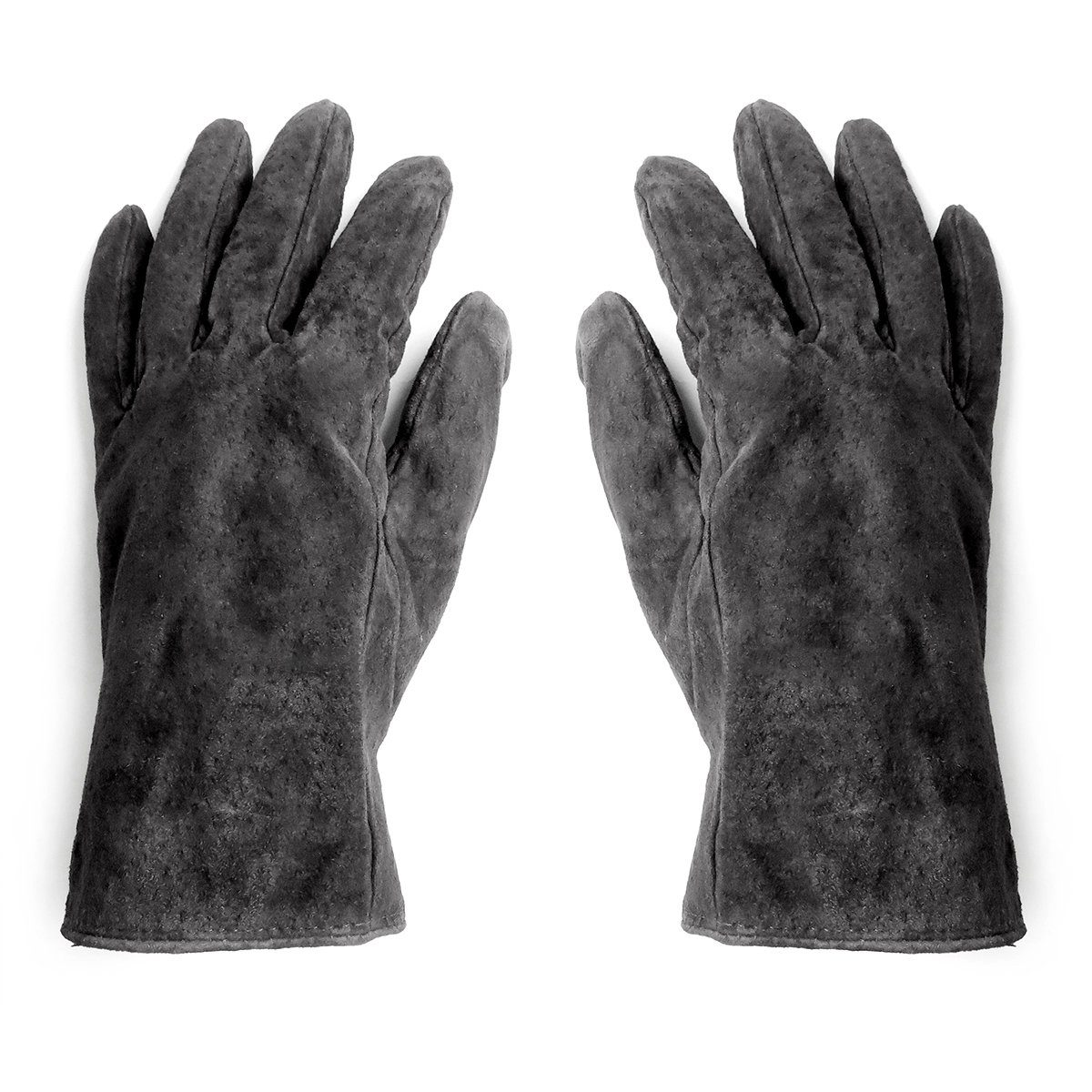 Sonia Originelli Strickhandschuhe Damenhandschuhe Leder Schmal Winter Finger Gefüttert Schmal geschnitten, Farben können abweichen schwarz