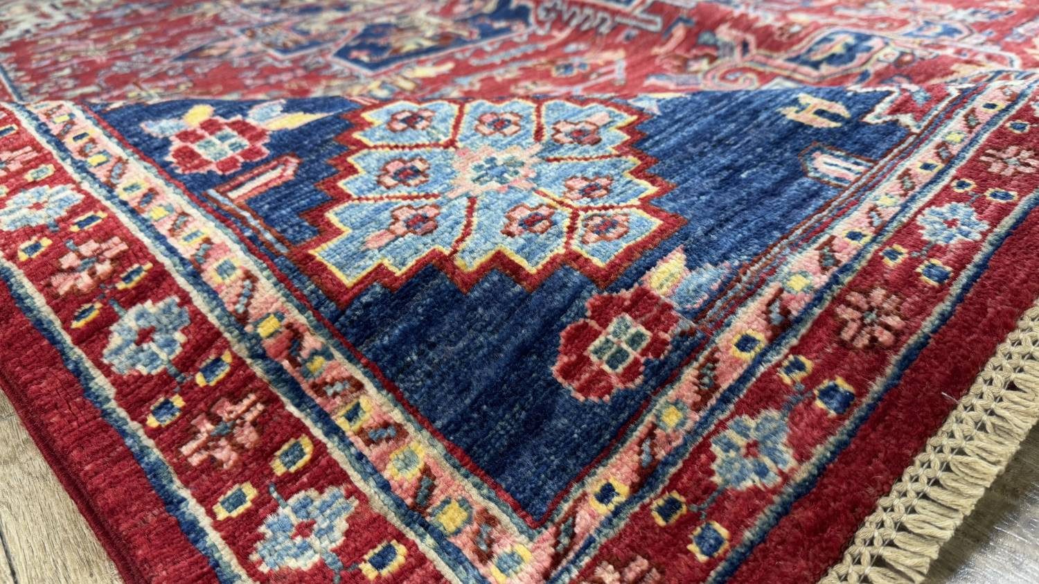 Rug Studios Teppich ZIEGLER KAZAK-ORIGINAL HANDGEKNÜPFT, Rechteckig, Höhe: 8 mm, Handgefertigt, 248 x 269 cm, Rot