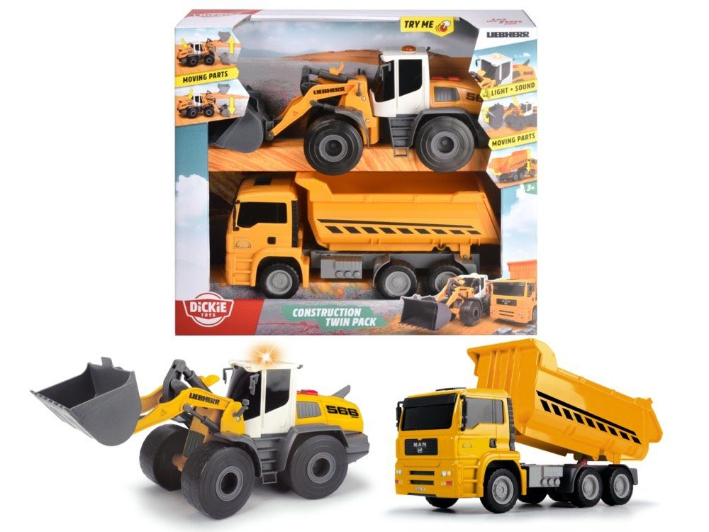 Dickie Toys Spielzeug-Bagger Construction Construction Twin Pack 203726008 günstig online kaufen