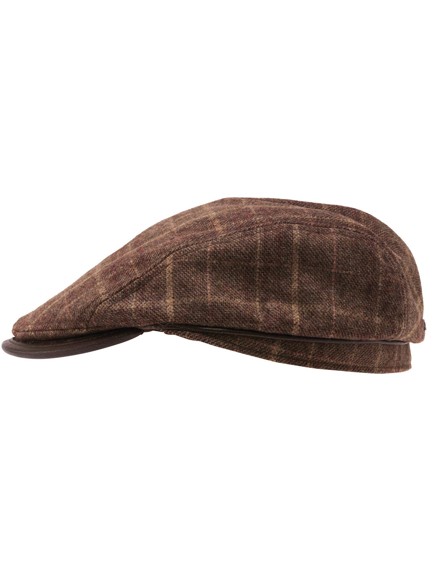 bugatti Flat Cap Winddichte bugatti Flatcap mit Karo-Design und Ohrenklappen
