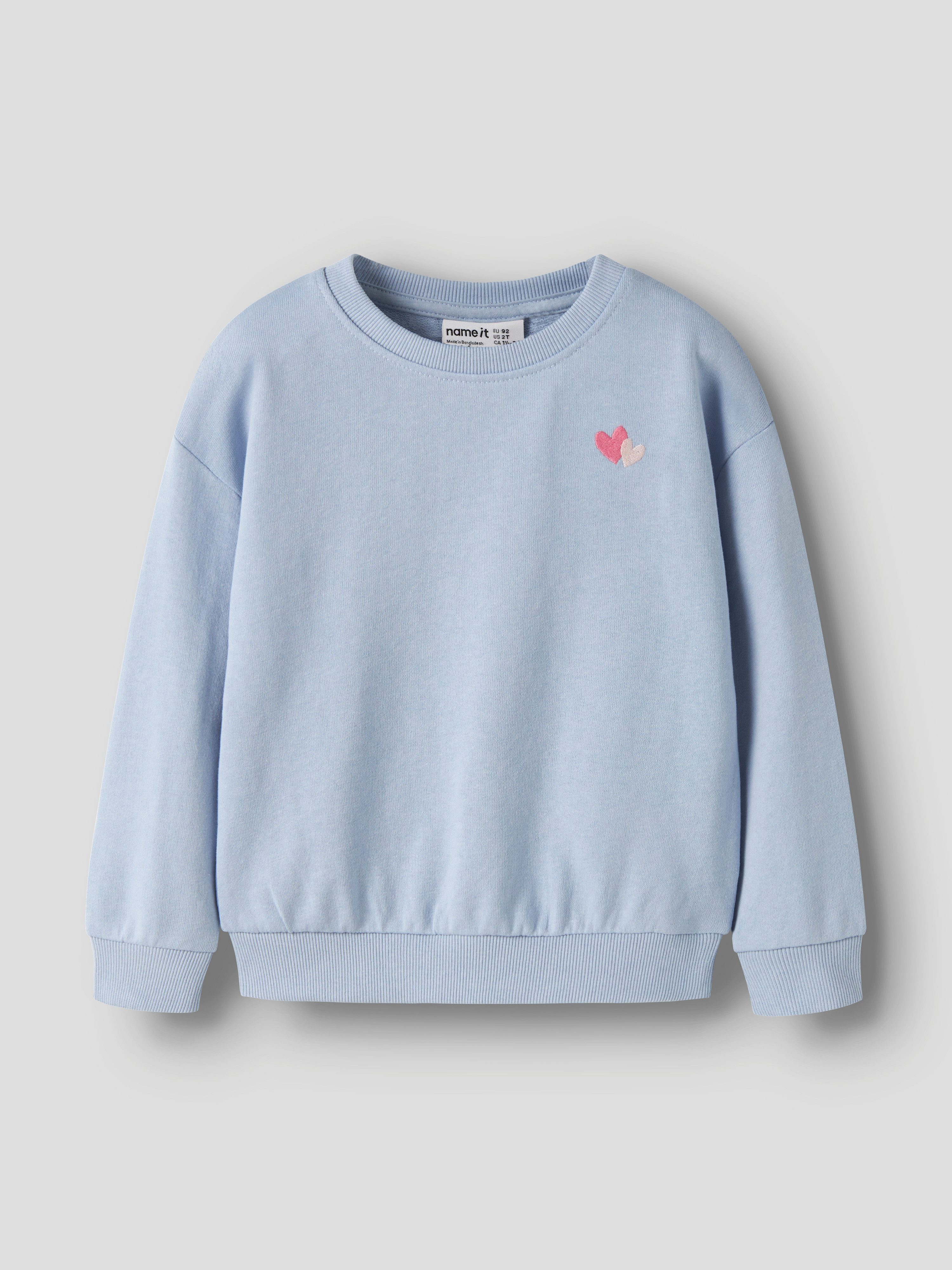 Name It Sweatshirt NMFVALLENE LS RLX SWEAT UNB Baumwollmischung, Stickerei – Bild 2 von 4