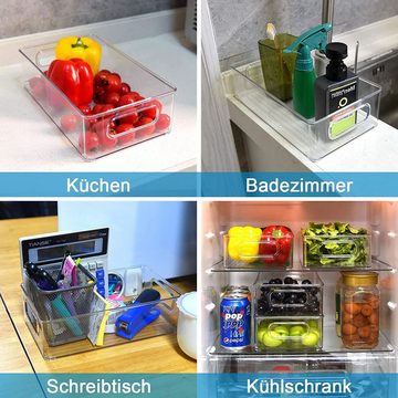 zggzerg Aufbewahrungsbox Kühlschrank Organizer 2er Set, Durchsichtig Stapelbare (2 St)