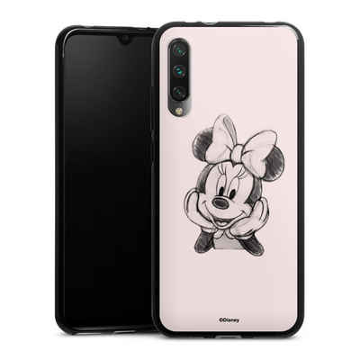 DeinDesign Handyhülle Minnie Mouse Offizielles Lizenzprodukt Disney Minnie Posing Sitting, Xiaomi Mi A3 Silikon Hülle Bumper Case Handy Schutzhülle