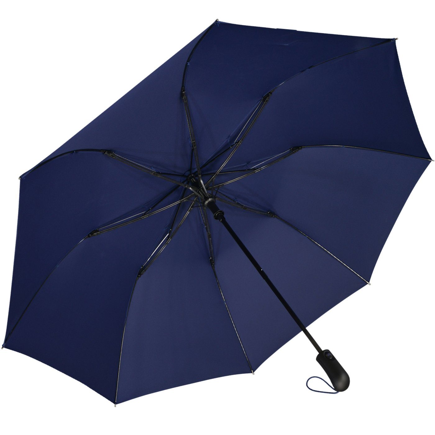 iX-brella Taschenregenschirm Trekking Golf-Taschenschirm XXL mit Umhängetasche, mit riesigem 124cm Dach-Durchmesser