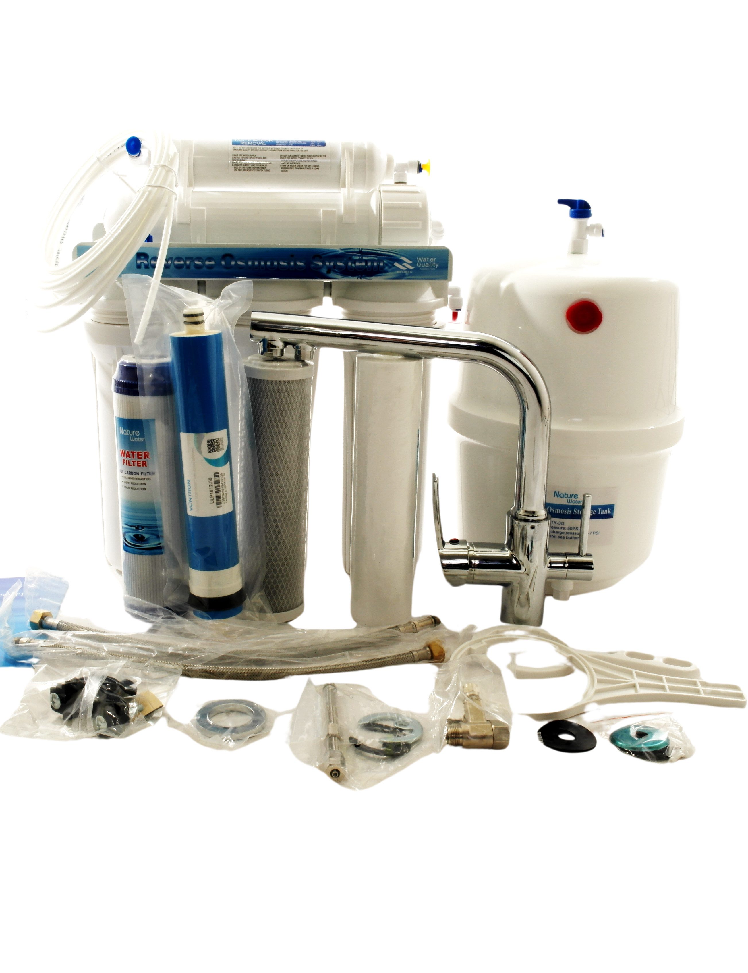 YESET Wasserfilter 5 Stufen System Umkehrosmose Anlage Wasserfilter Osmose 3 Wege Wasserh, Wasserfilter Umkehrosmose Anlage