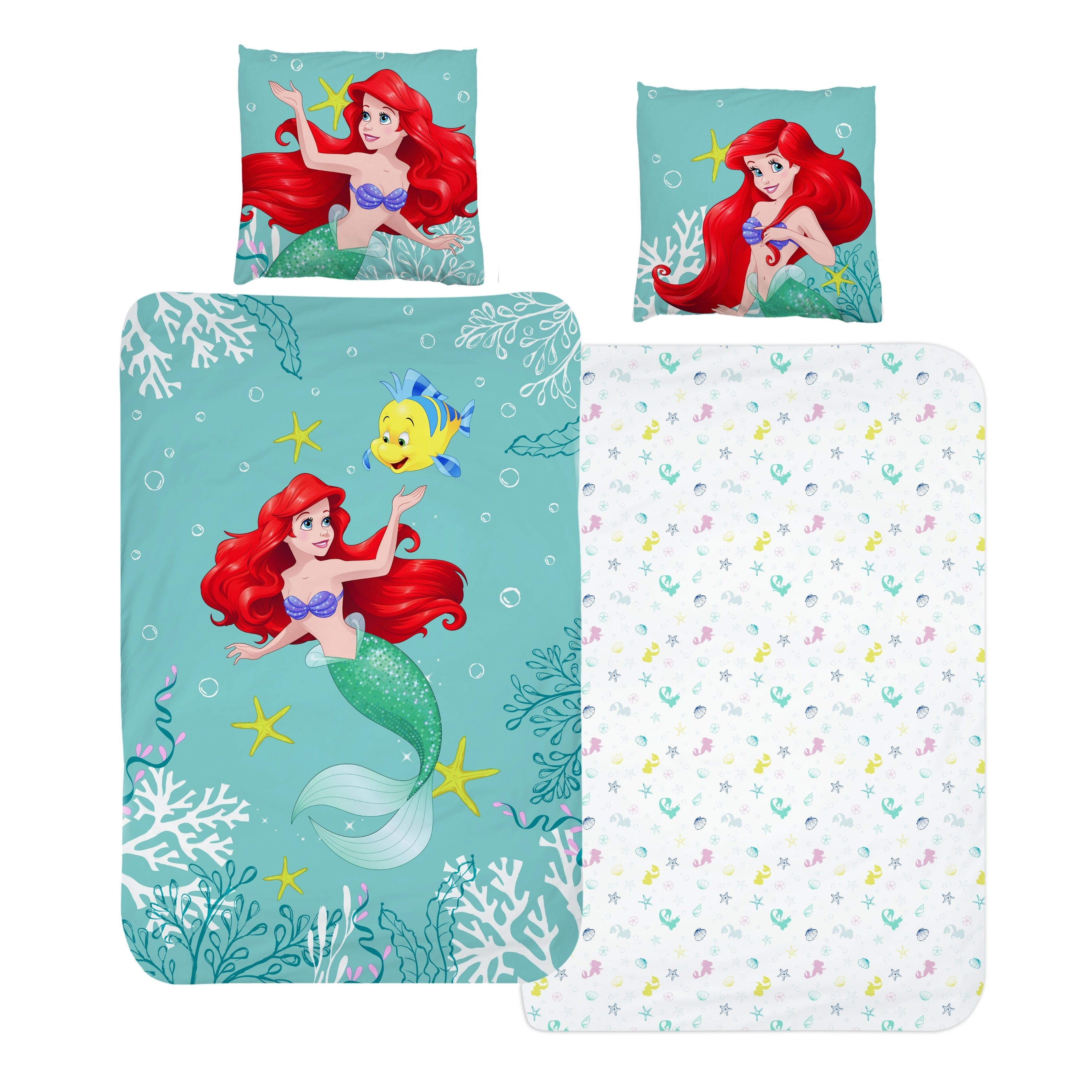MTOnlinehandel Bettwäsche Arielle Meerjungfrau 135x200 + günstig online kaufen