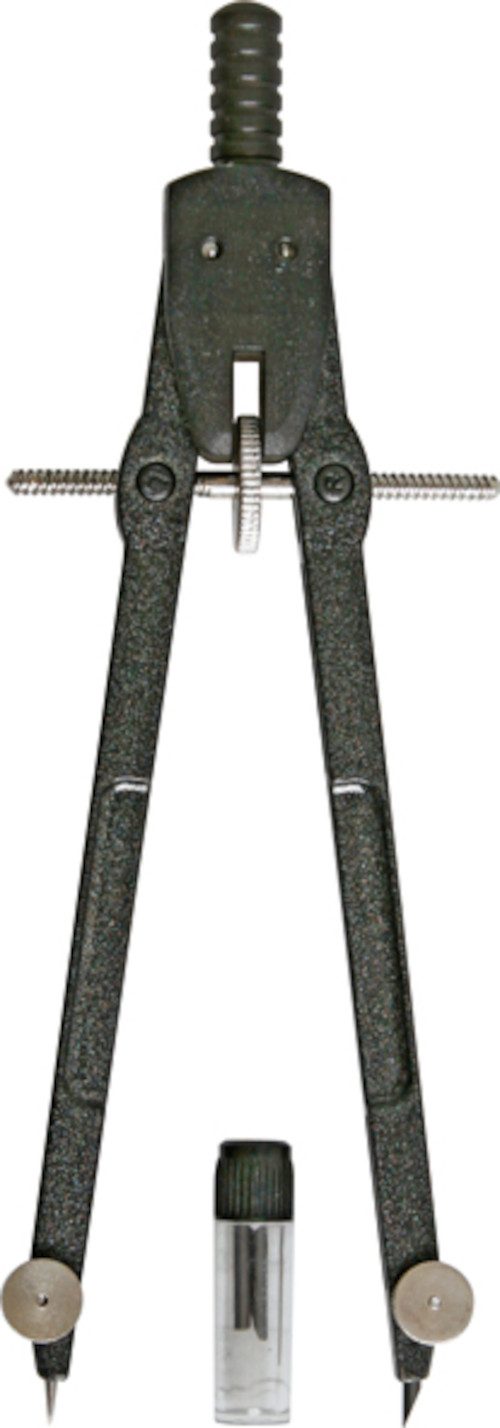 Stylex Канцелярские товары Круг Geo Круг aus Metall mit Minendose schwarz