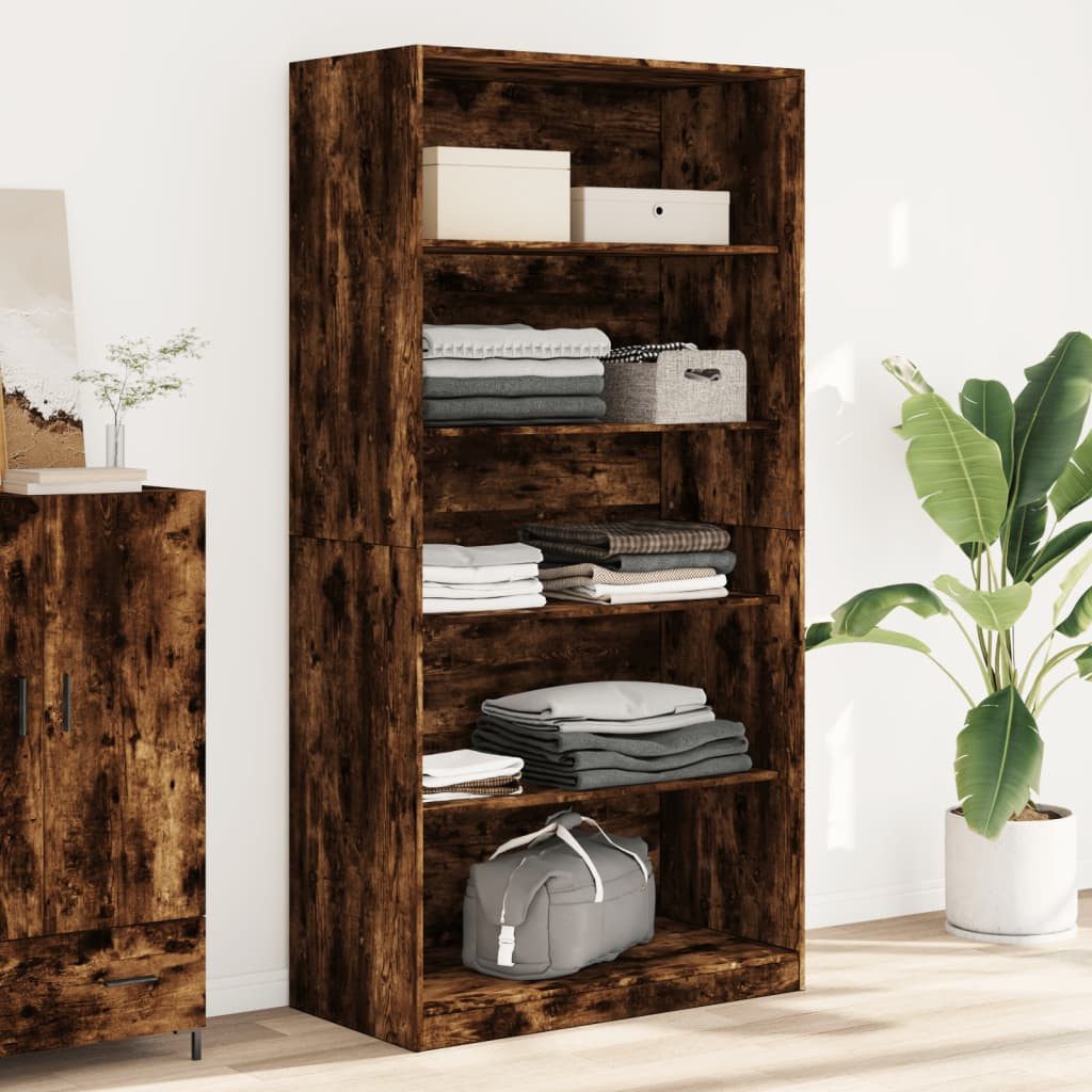 vidaXL Schrankmodule Kleiderschrank Räuchereiche 100x50x200 cm Holzwerkstof günstig online kaufen