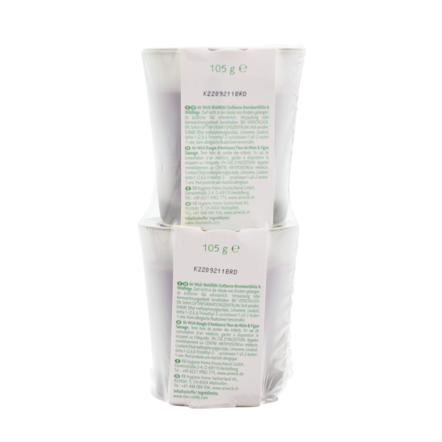 Air Wick Duftkerze 3x Air Wick Doppelpack Duftkerze Blütenzauber Brombeerbl günstig online kaufen