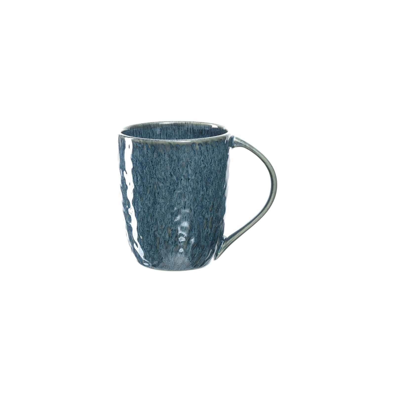 Set, blau Becher LEONARDO 430 Kaffeebecher Matera Keramik 6er ml