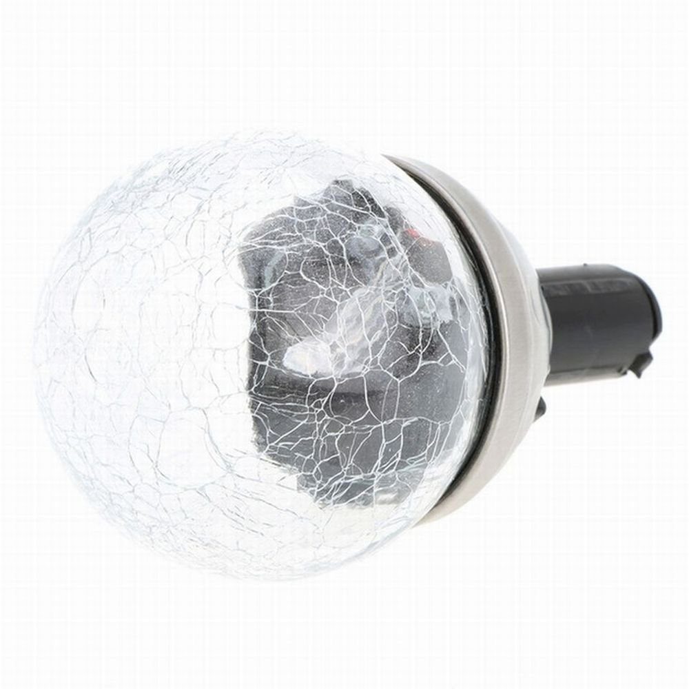 Weiß, Crackle-Licht Leuchte LED Gartenleuchte LED HAC24 Solarleuchte fest integriert, Weiß Lichtfarbe Solar Solarlampe, mit Kugel