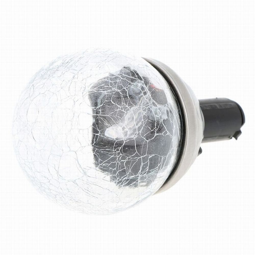 HAC24 LED Solarleuchte Solar Gartenleuchte Kugel Leuchte mit Crackle-Licht Solarlampe, LED fest integriert, Weiß, Lichtfarbe Weiß – Bild 2 von 3