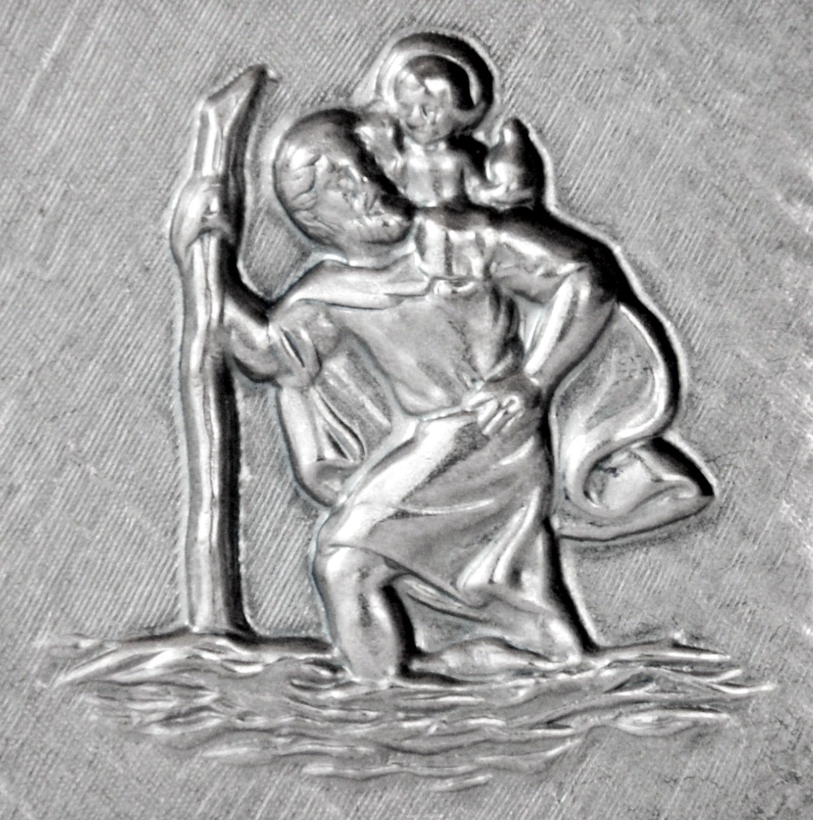 Heiliger Sankt Christophorus Metall Anhänger St. Christopherus mit