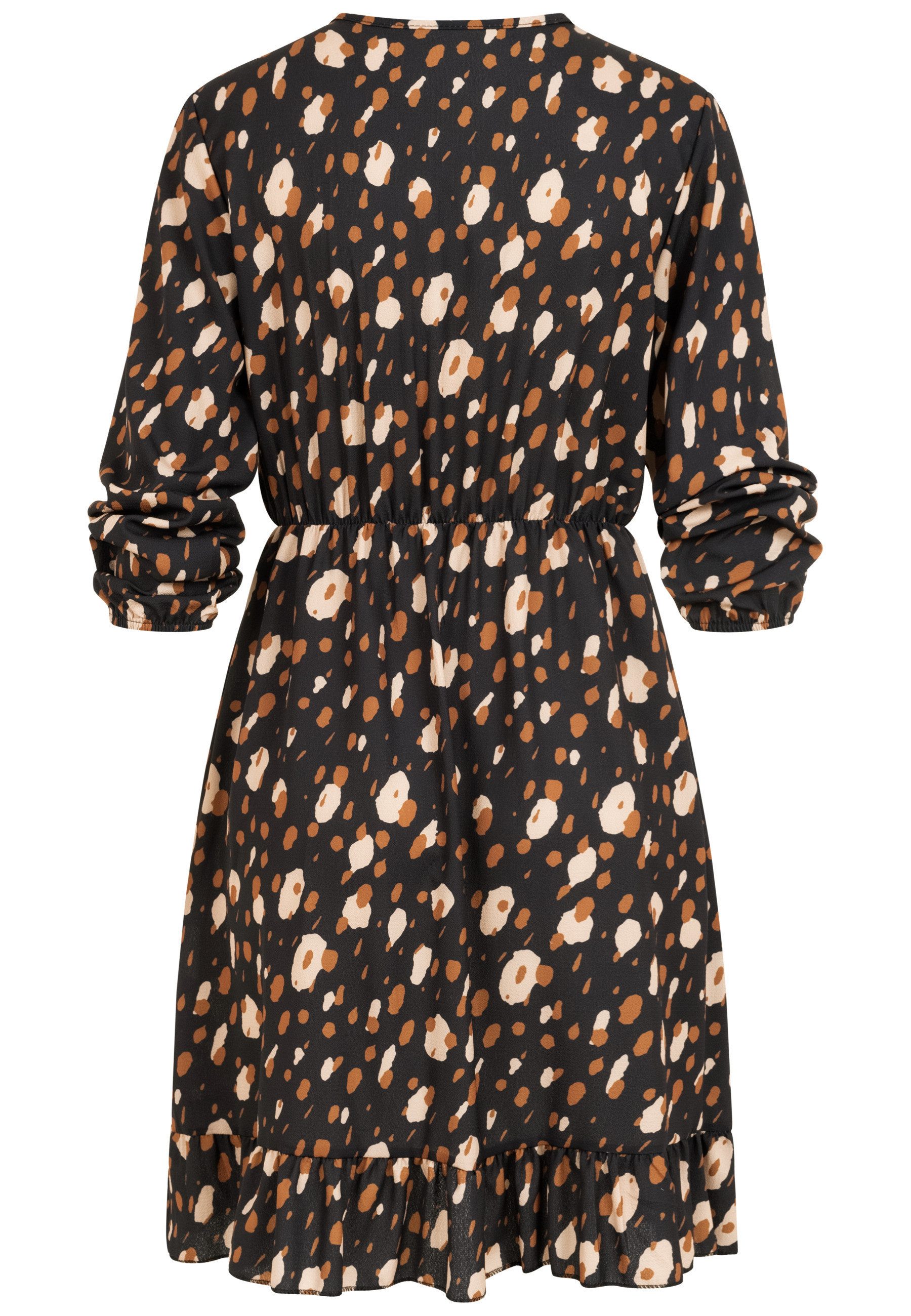 CLOUD 5IVE A-Linien-Kleid CLOUD 5IVE Longsleeve Dress with flower print (1-tlg)