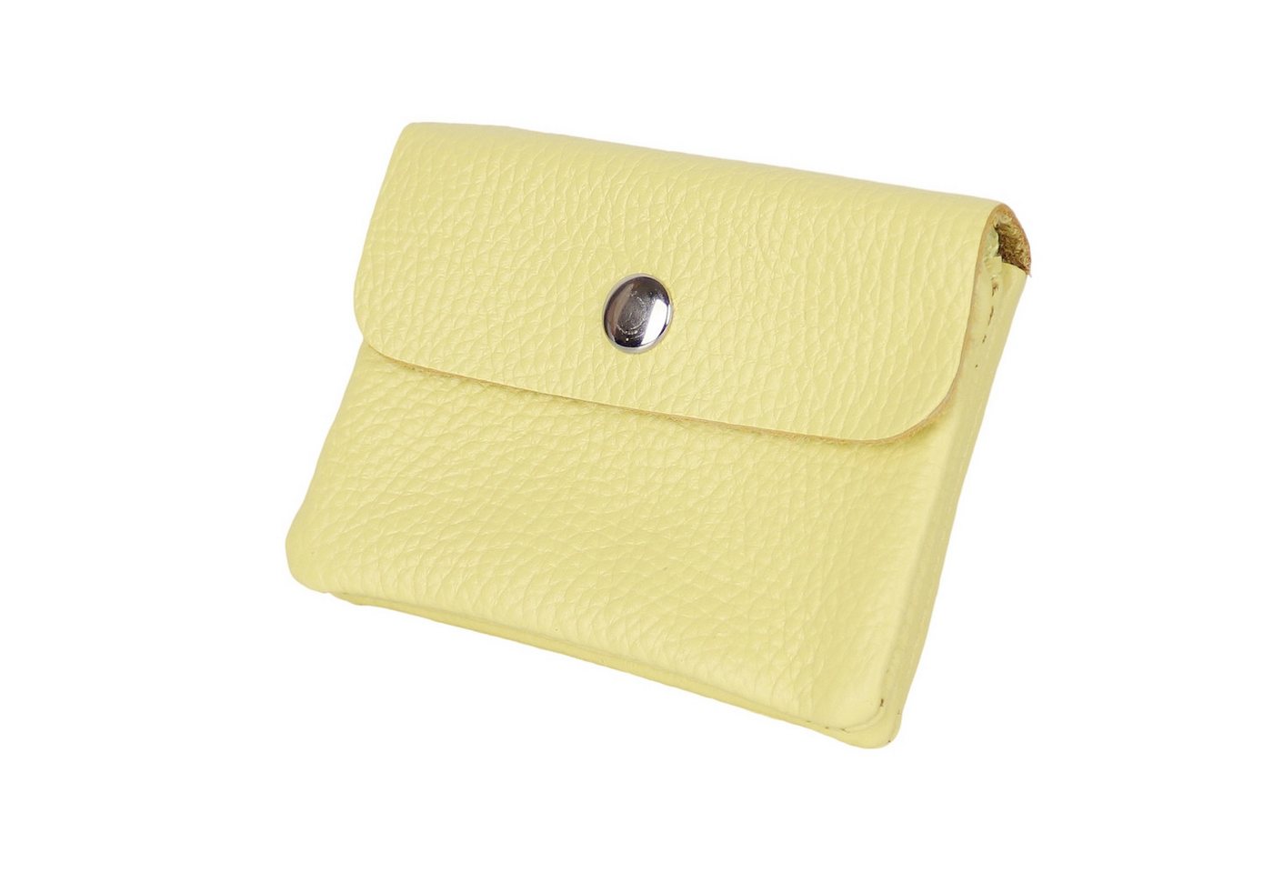 MIRROSI Mini Geldbörse Kleines Mittelgroßes Portemonnaie MADE IN ITALY Echtleder (11x8x2cm BxHxT), viele tolle Trendfarben zur Auswahl, leicht