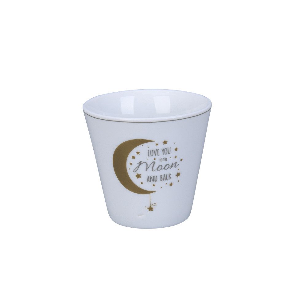 Krasilnikoff Espressotasse Espresso Tasse Porzellan Becher skandinavisch 6 cm, Auch als Eierbecher oder Mini Pflanztopf nutzbar