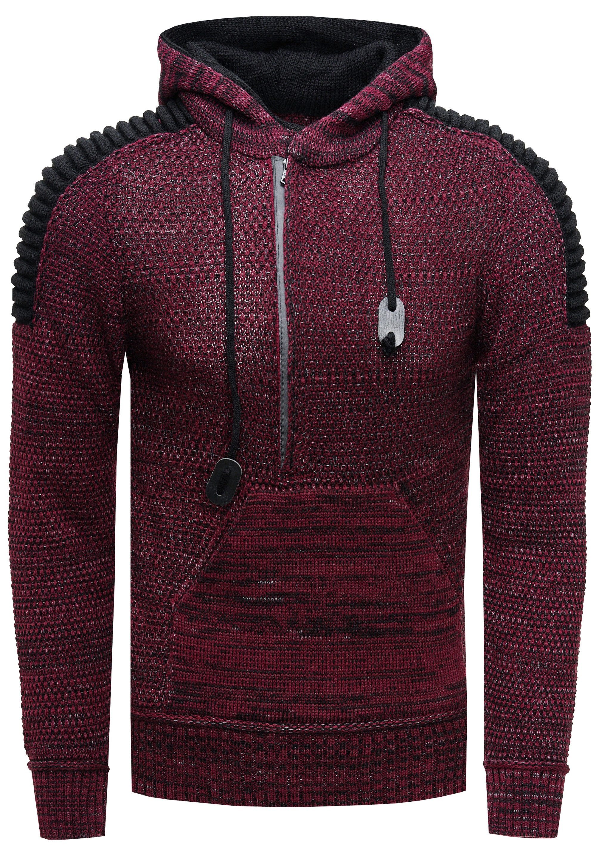 Rusty Neal Kapuzensweatshirt Knitwear mit praktischem Reißverschluss günstig online kaufen