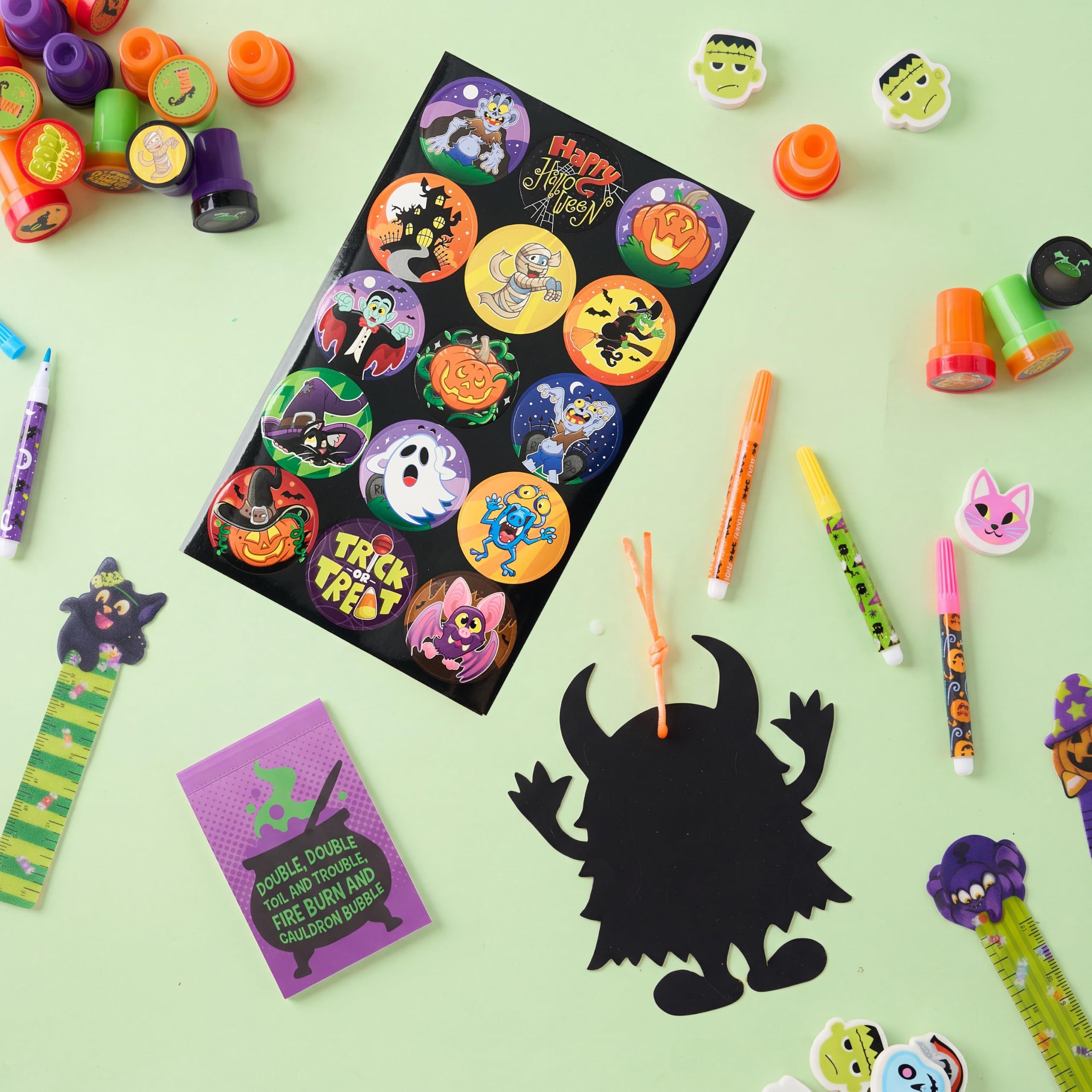 JOYIN Bleistift JOYIN 192-tlg. Halloween Briefpapier Set, für Kinder Party Schule – Bild 4 von 5
