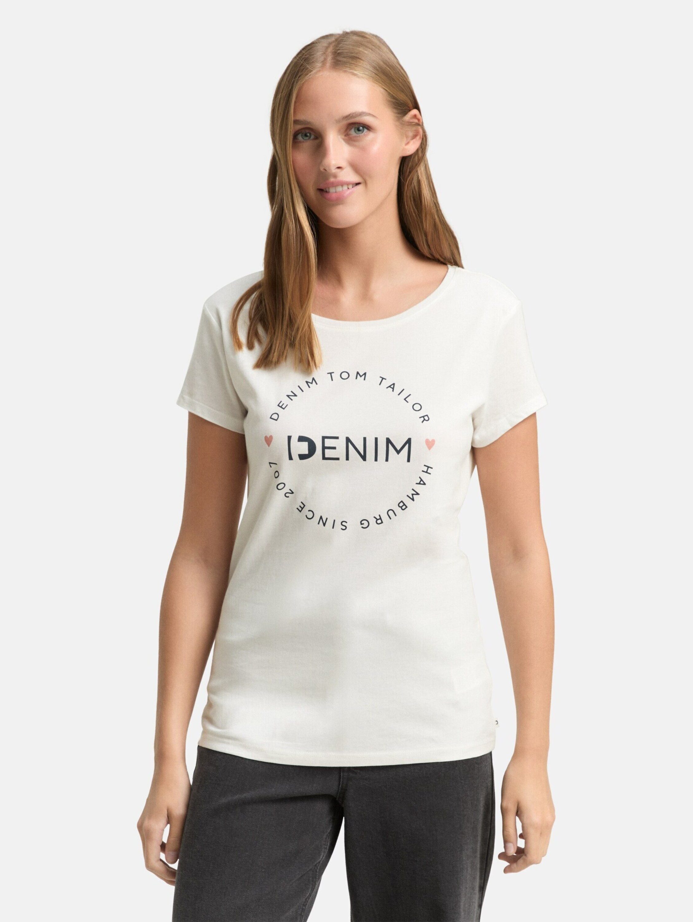 TOM TAILOR Denim T-Shirt (2-tlg) Plain/ohne Details günstig online kaufen