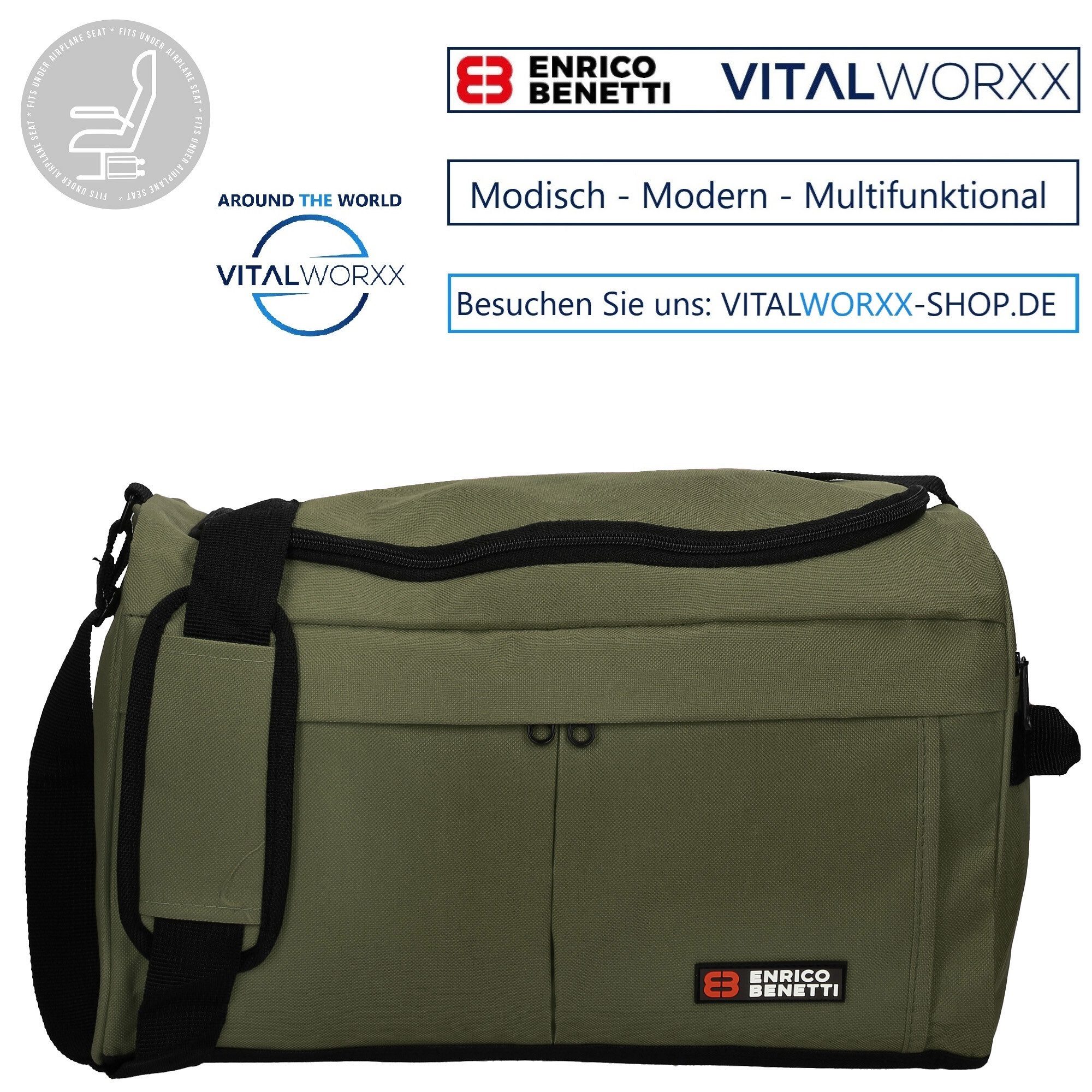 VITALWORXX Reisetasche Reisetasche ENRICO BENETTI kompakte günstig online kaufen