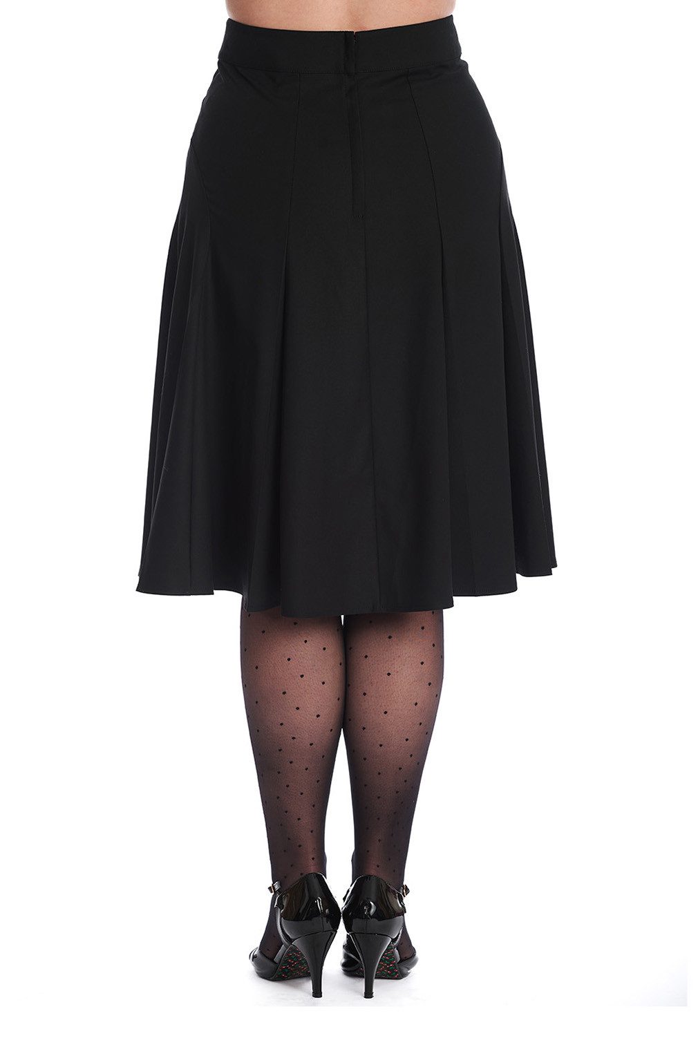 Banned A-Linien-Rock Carol Classic Schwarz Vintage 50er 60er A-Linie