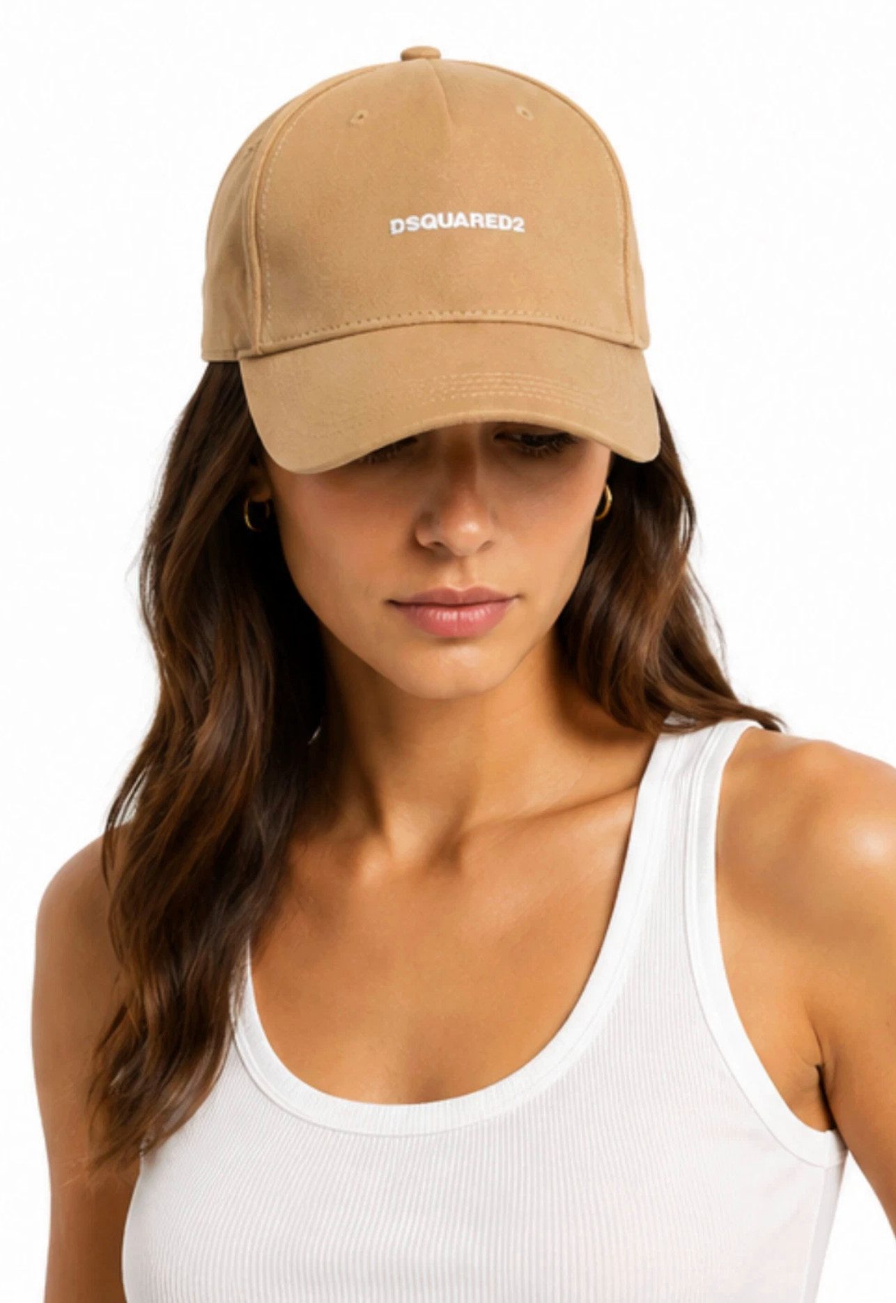 Dsquared2 Baseball Cap Mini Logo Icon Kappe Mütze Cap Basebalkappe Destroyed-Details für einen authentischen Used-Look