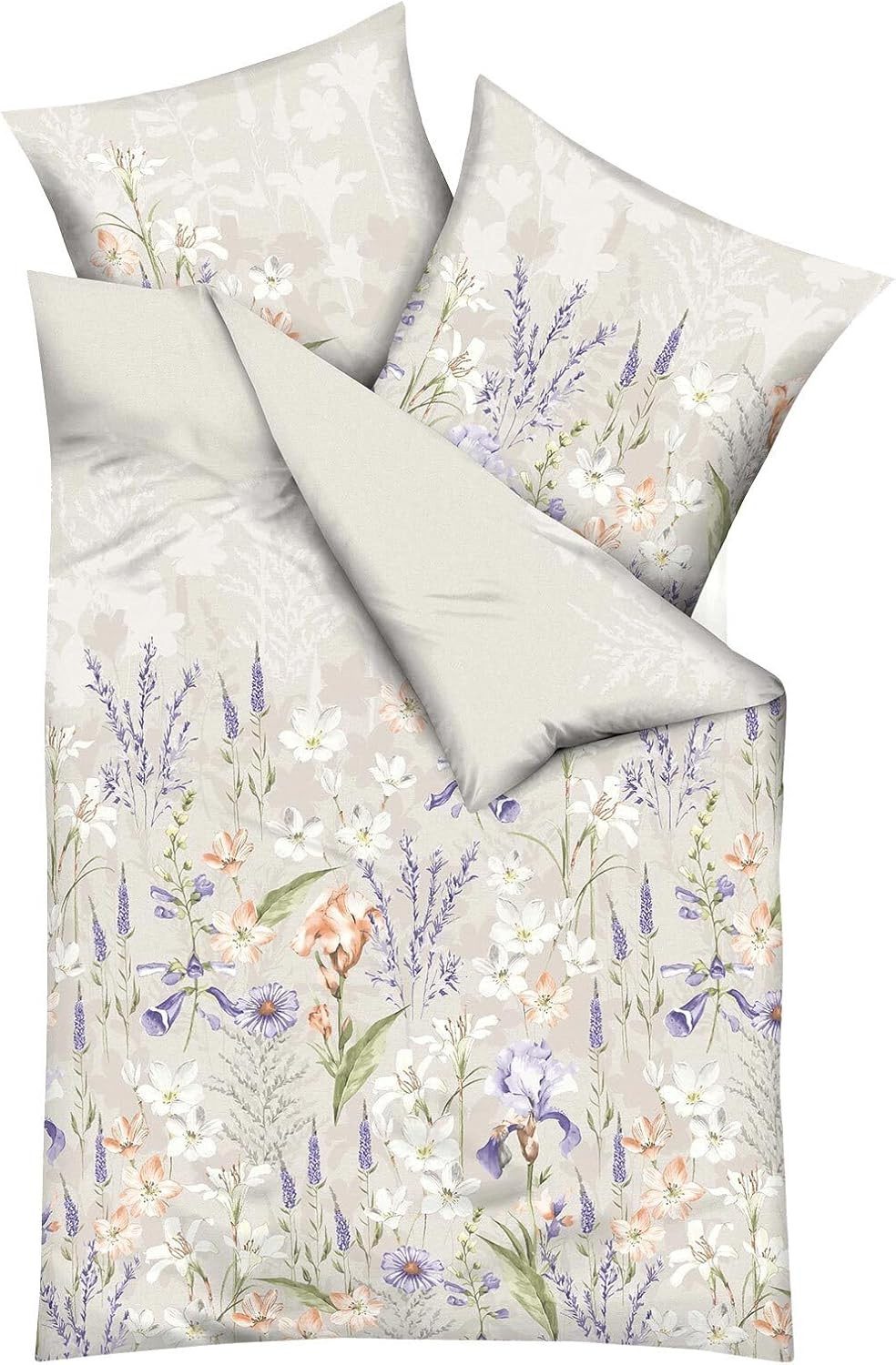 Kaeppel Babybettwäsche Schwertlilie Salbei Sommerblumen Feinbiber 135 x 200 günstig online kaufen