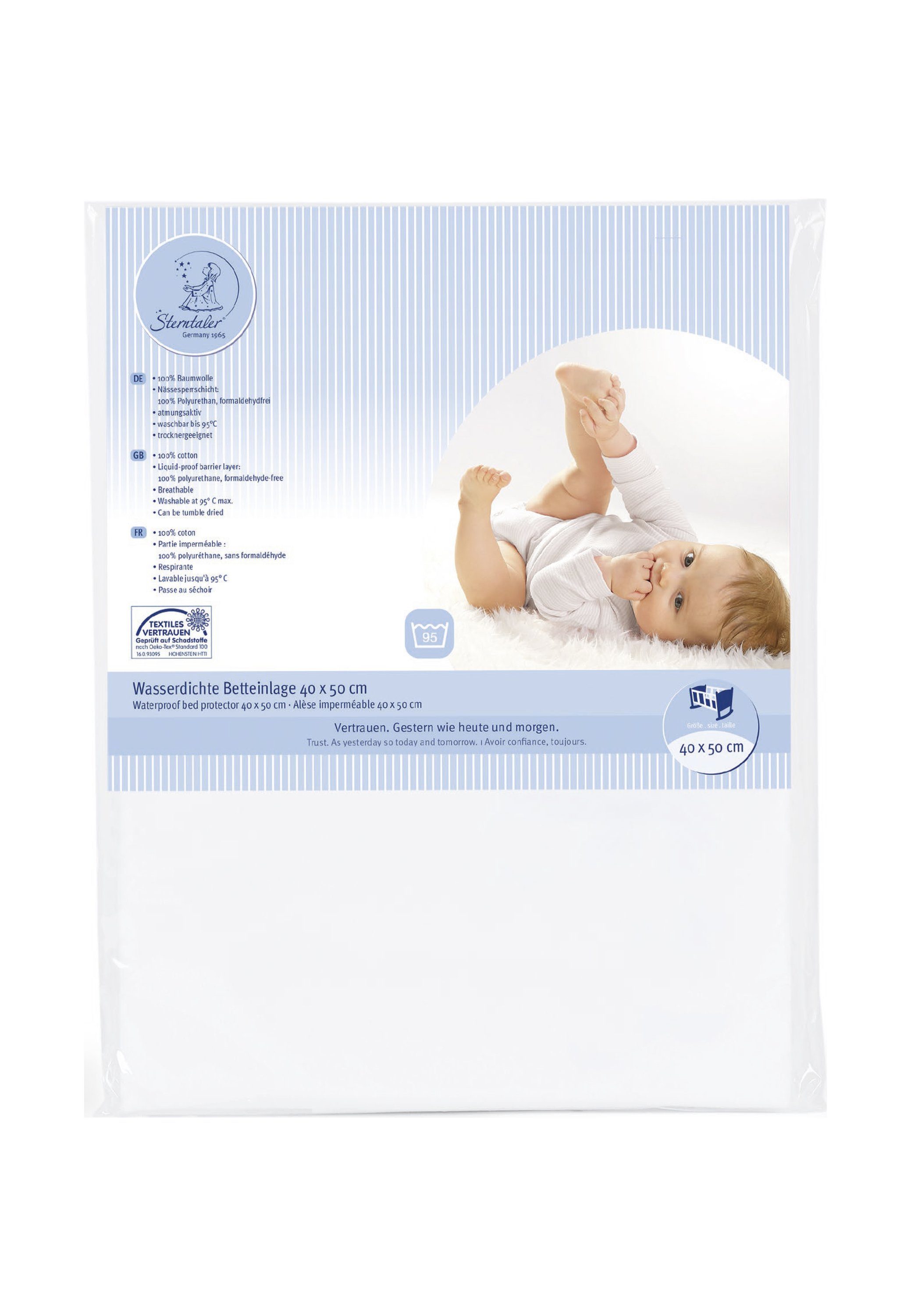 Sterntaler® Kinderbettwäsche Betteinlage 70x100 cm, Baumwolle, 1 teilig