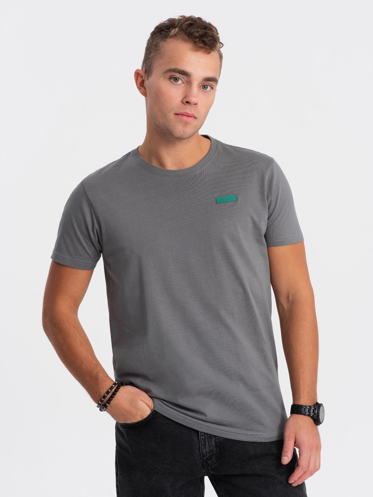 OMBRE T-Shirt Herren-T-Shirt aus Baumwolle mit günstig online kaufen