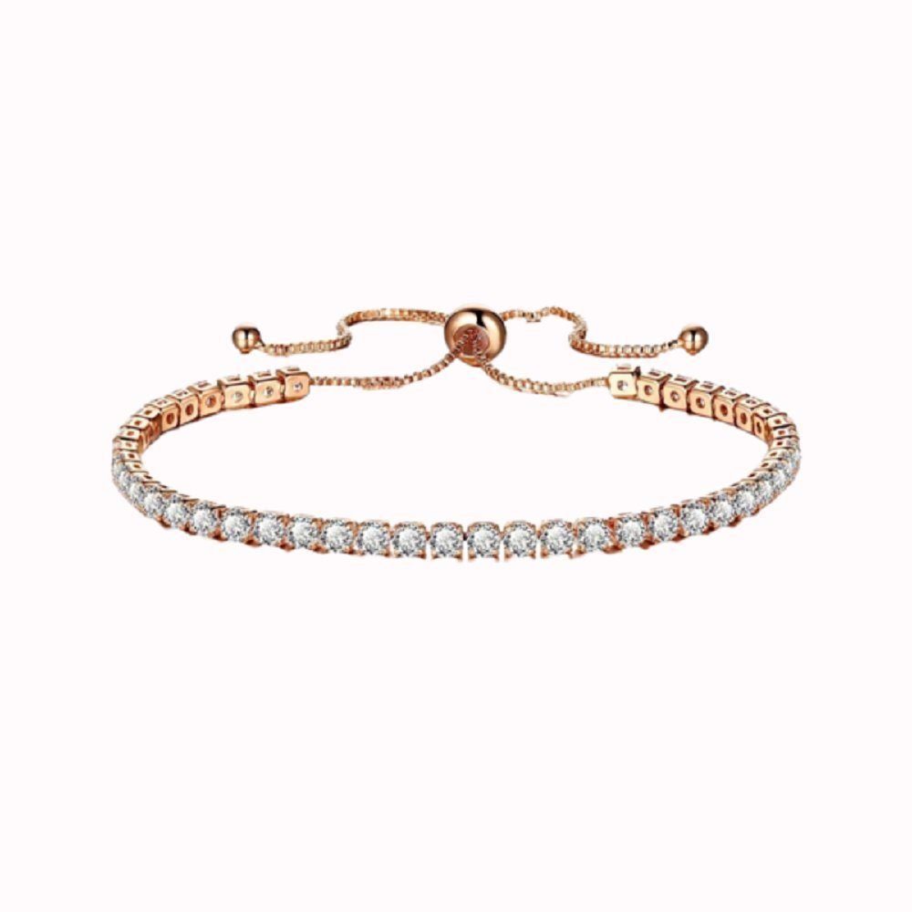 ENGELSINN Armband ENGELSINN Armband Rose Schmuck Kristall Pink Tennisarmband (1-tlg) (1-tlg) | Armbänder