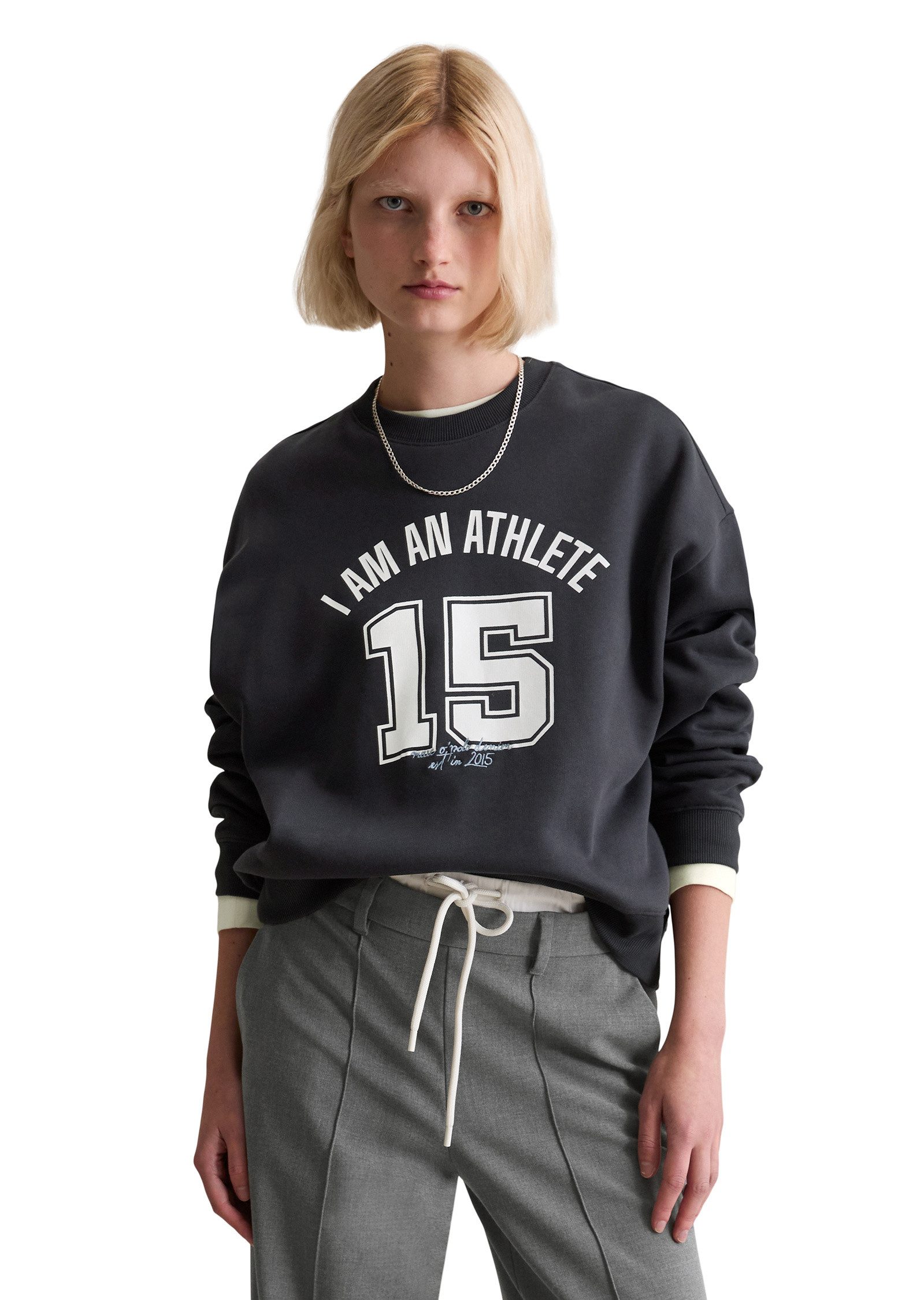 Marc O'Polo DENIM Sweatshirt mit kuschelig gerauter Innenseite