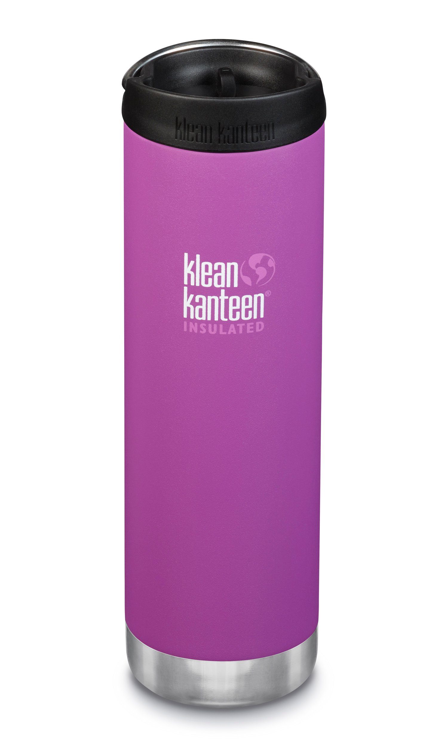 Klean Kanteen Isolierflasche TKWide vakuumisolie, 592ml mit Café Cap Berry Bright (matt)