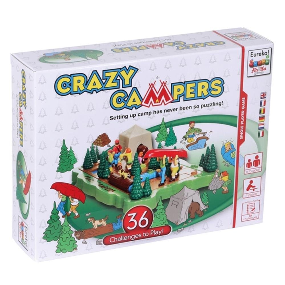 Kinderspiel, Puzzles, 8 Jahren Eureka Ah!Ha Campers, Denkspiel mit Crazy ab Aufgabenkarten, Spiel, Bartl Eureka!