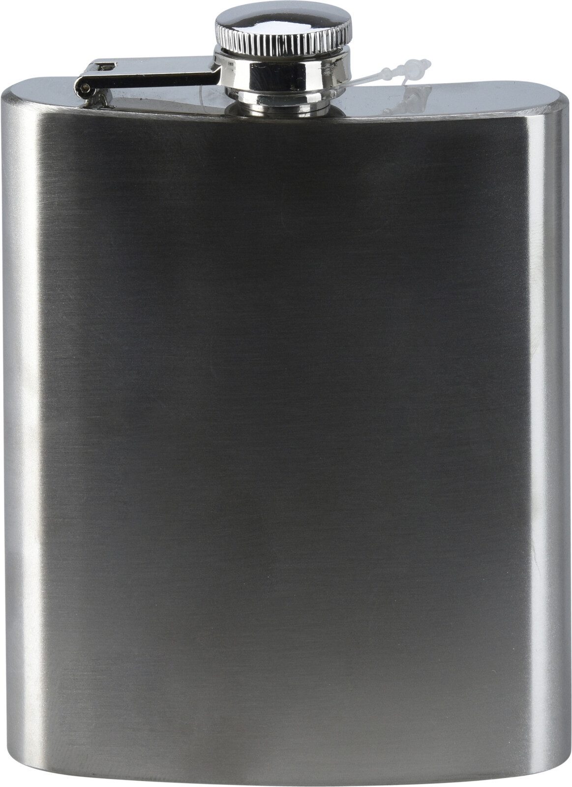 Koopman Flachmann Taschenflasche Trinkflasche Whiskyflasche Spirituosenflasche Edelstahl, 200ml, Schraubdeckel, 12,5x9x2cm, Schlicht, Zeitlos – Bild 5 von 5