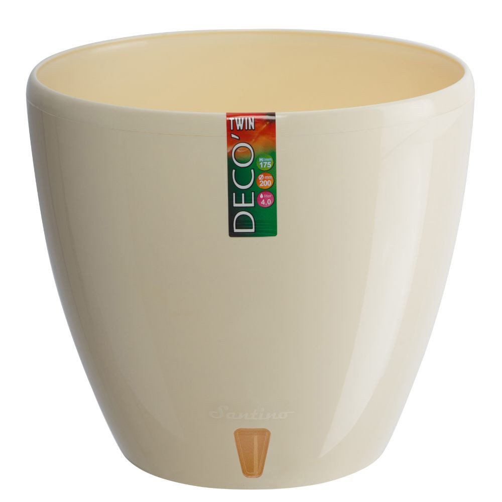 Happy plants Blumentopf Deco Twin - Selbstbewässerungstopf mit Wasserstands günstig online kaufen