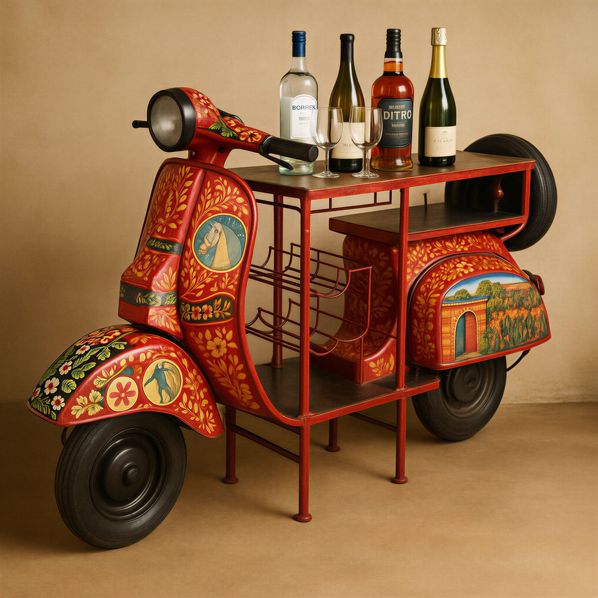 SIT Bartisch (1-St), aus einem recycelten Roller