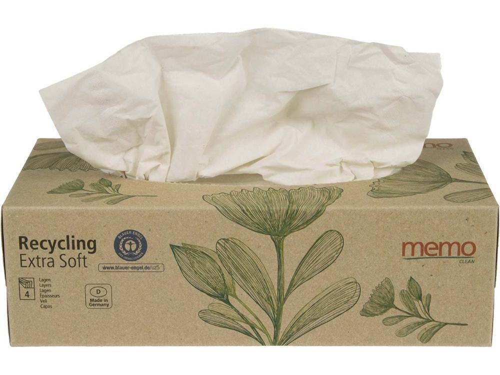 memo Бумагаtaschentücher memo Taschentücher 'Recycling Extra Soft' in prakt (100-St)