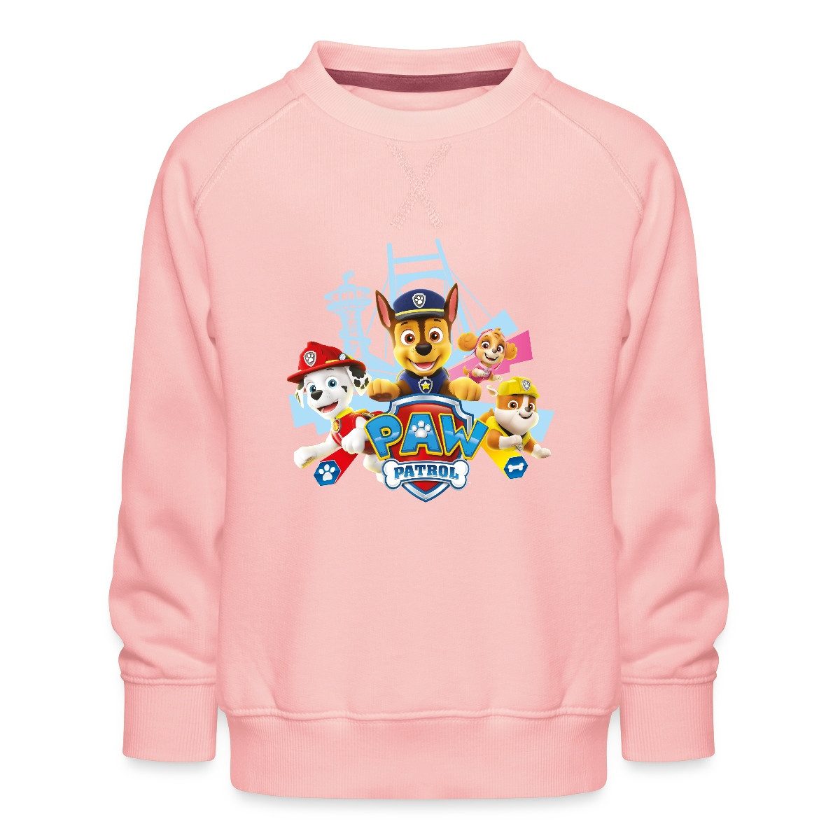 Spreadshirt Sweatshirt Paw Patrol Logo Kinder Premium Pullover (1-tlg)