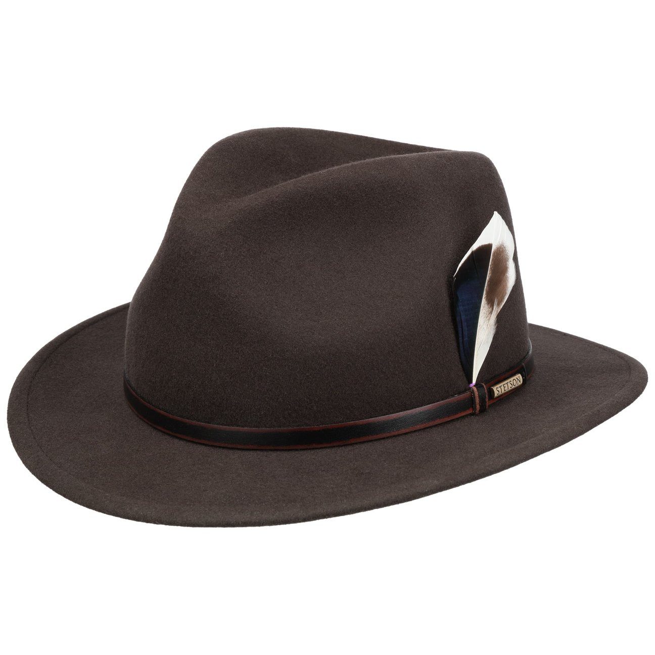 Stetson Filzhut (1-St) Wollfilzhut mit Lederband