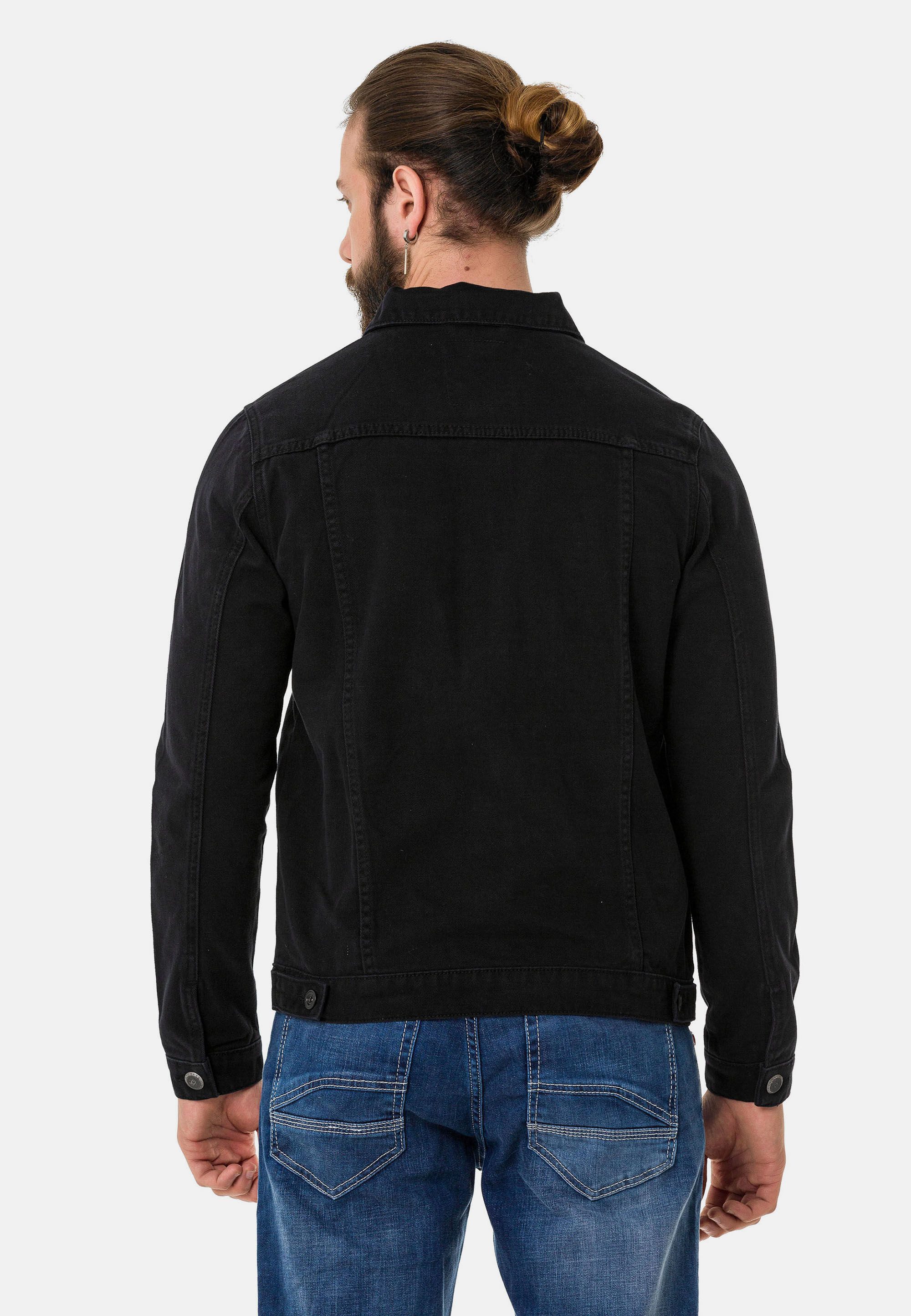 Cipo & Baxx Jeansjacke CJ289 mit Knopfleiste